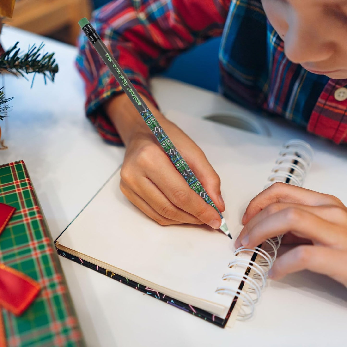 ECOTREE Pencils #2 Pre-Sharpened Pencils for Kids Number 2 Pencil with Erasers for School, Writing, 12 Count