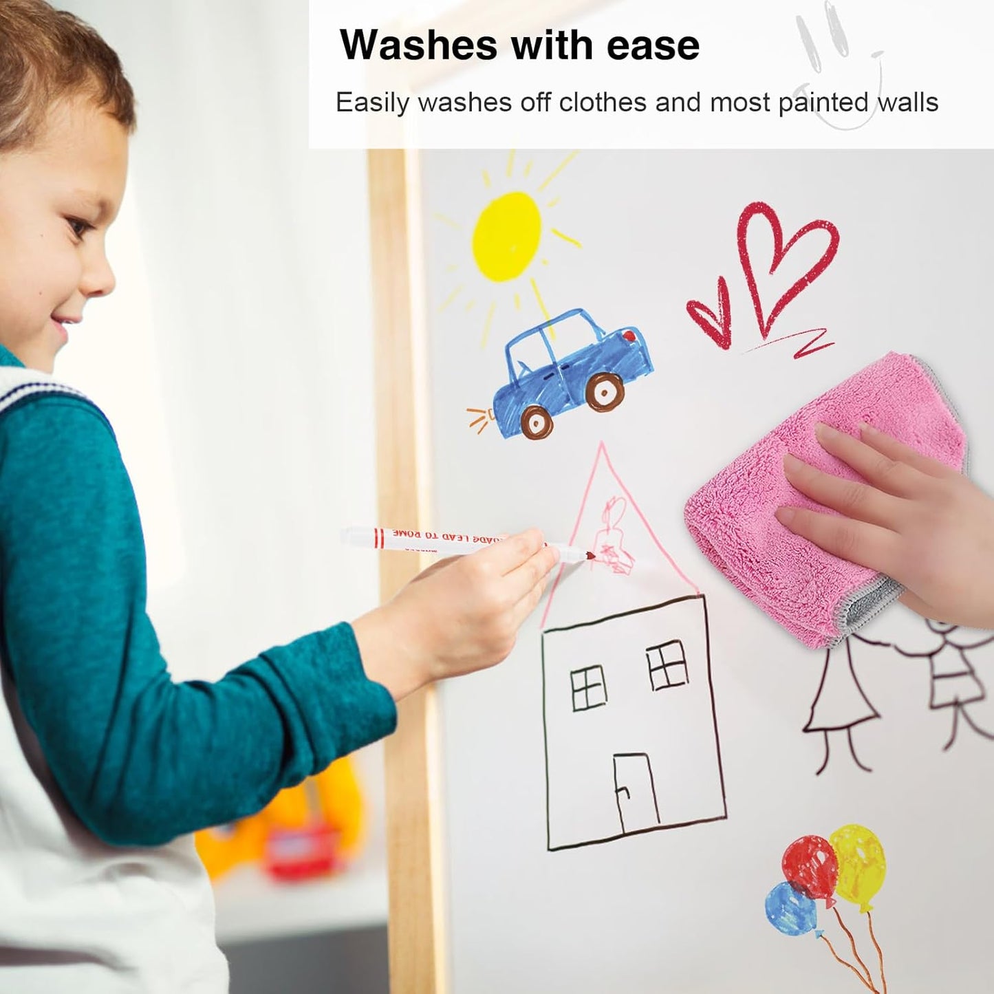 Washable Markers Bulk, Bulk Pack of 400 in 10 Vibrant Colors with Super Tip - Perfect for Kids' Classrooms & Teachers