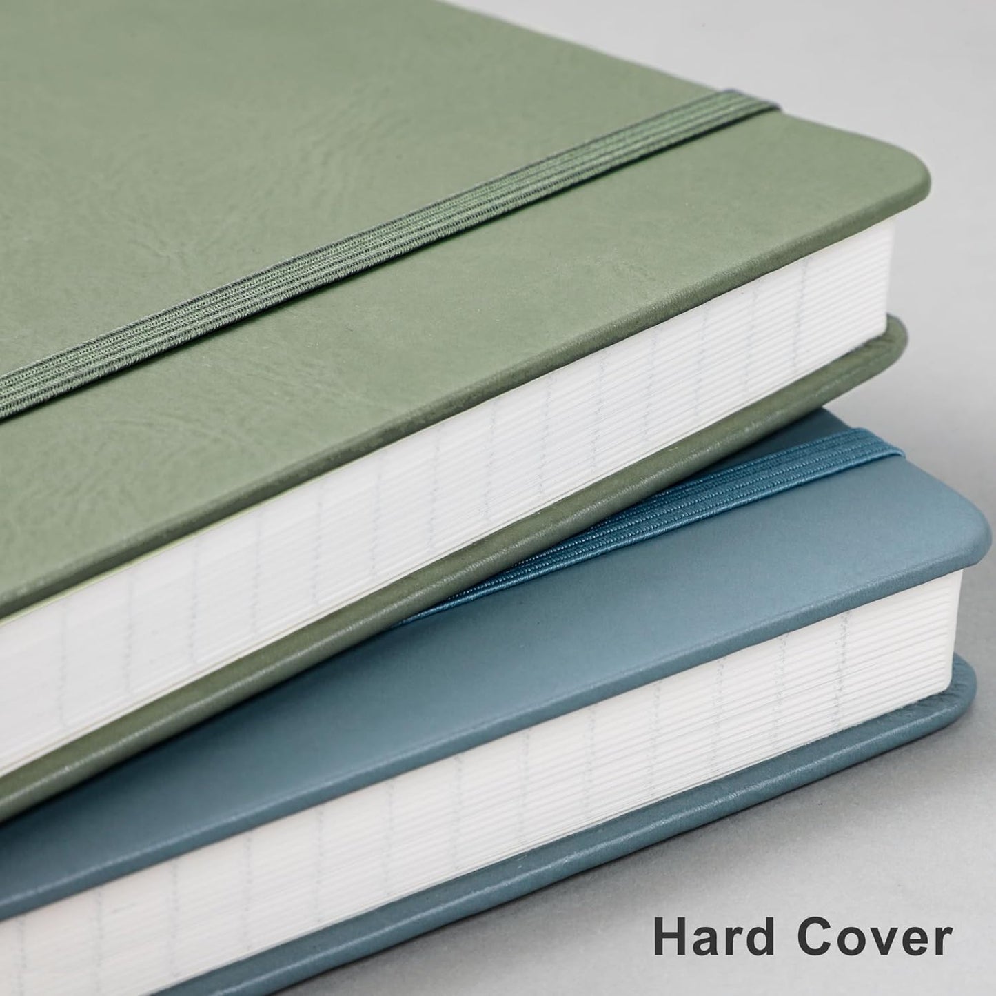 EMSHOI Graph Paper Notebook 8.5 x 11, 192 Pages Hardcover Grid Notebooks for Work, 100GSM Graph Paper, A4 Large Leather Journals for Women Men Writing, Graphing, Engineering, Green