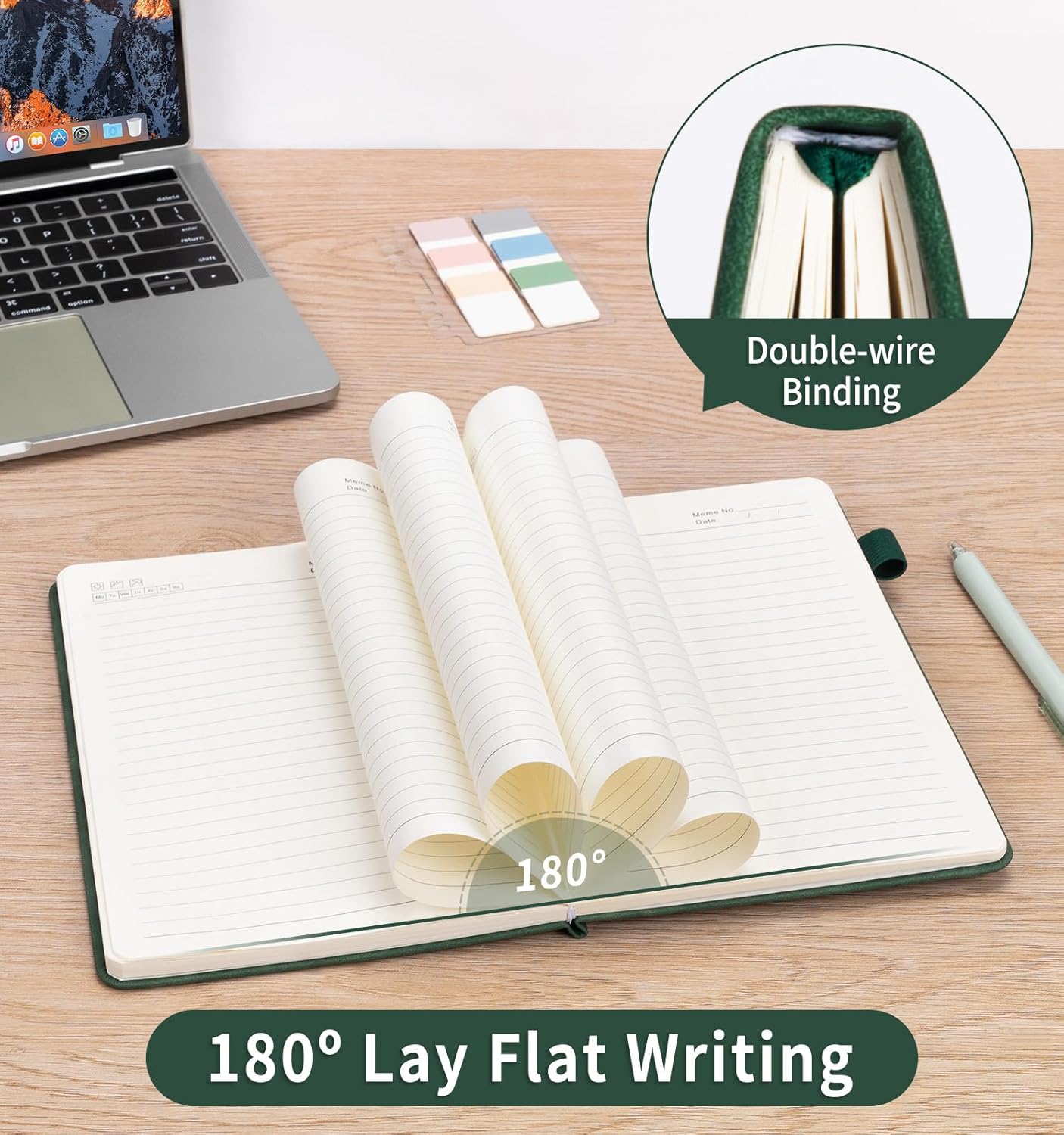 Lined Journal Notebook for Women Men, A4 Hardcover Leather Journals for Writing, 200 Pages Thick Paper, Daily Journal Notebook for Work, School, Note Taking, Business, Travel, College Ruled