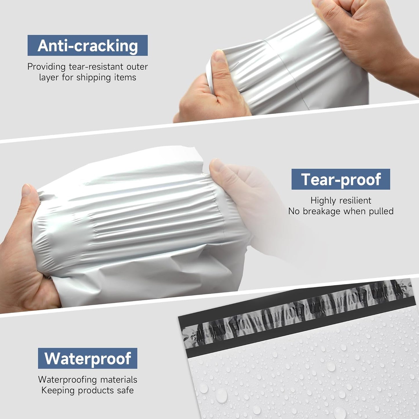 KKBESTPACK Poly Mailers Shipping Envelope Self Sealing Bags (12x15.5 200pc)