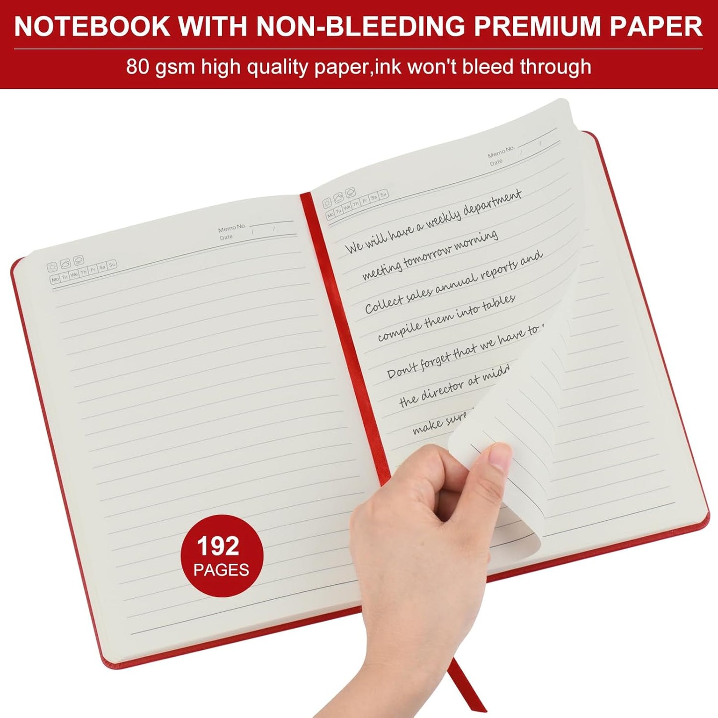 ZCZN 8 Pack Hardcover Journal Notebooks, 5.5"x8.3", Hardcover, 8 Colors, A5 Lined Journals for Notes-taking,Writing,Diary, Ruled Journaling Notebooks for Work School Travel Home