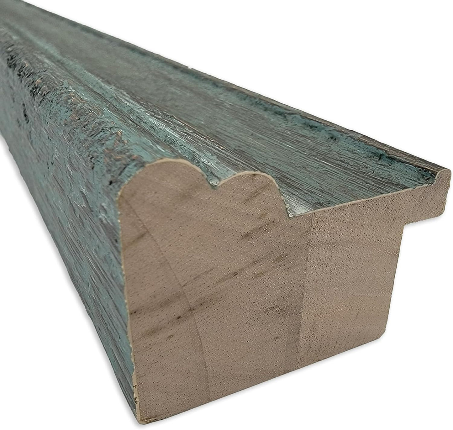 Amanti Art Natural Cork Board for Wall, 27x39 Vision Board with Blue Wood Frame, Large Corkboard Office Decor for Home Organization, Rustic Farmhouse Corkboard Pinboard to display items for home