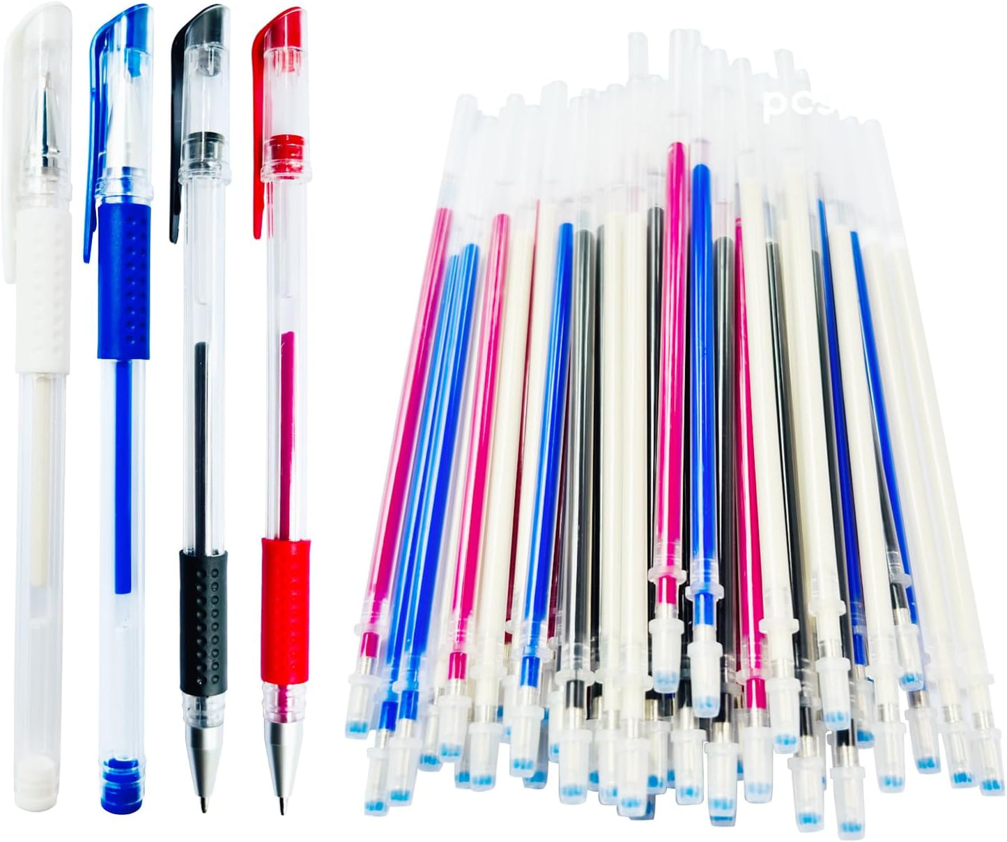 Heat Erasable Sewing pen | 4 Pens + 60 Multi-Color Refills | Disappearing Ink for Quilting, Embroidery, Precise Marking | Sewing & Quilting Accessories Gift Set