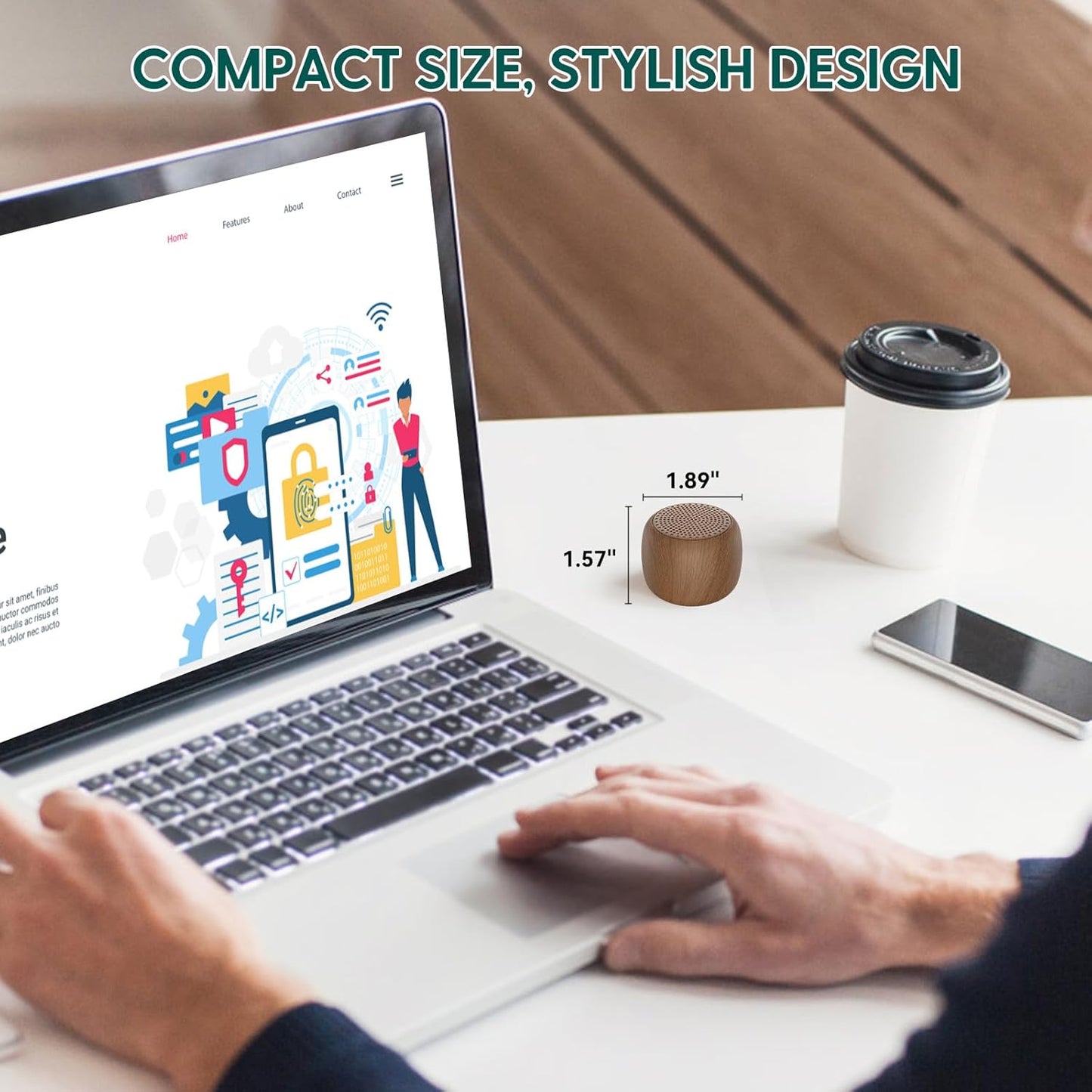 Babelio White Noise Sound Machine for Adults Kids Baby, Mini, 15 Non-looping Sounds, Timer, Memory Function, Easy to Pocket and Travel