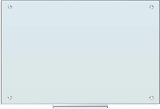 U Brands Magnetic Glass Dry Erase Board, Only for Use with HIGH Energy Magnets, 24” x 36" Inches, White Frosted Surface, Frameless (2298U00-01)