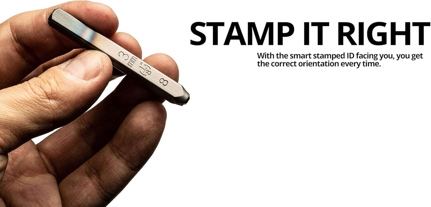 Capri Tools Professional 1/8 in. Letter Stamp Set, 27-Piece