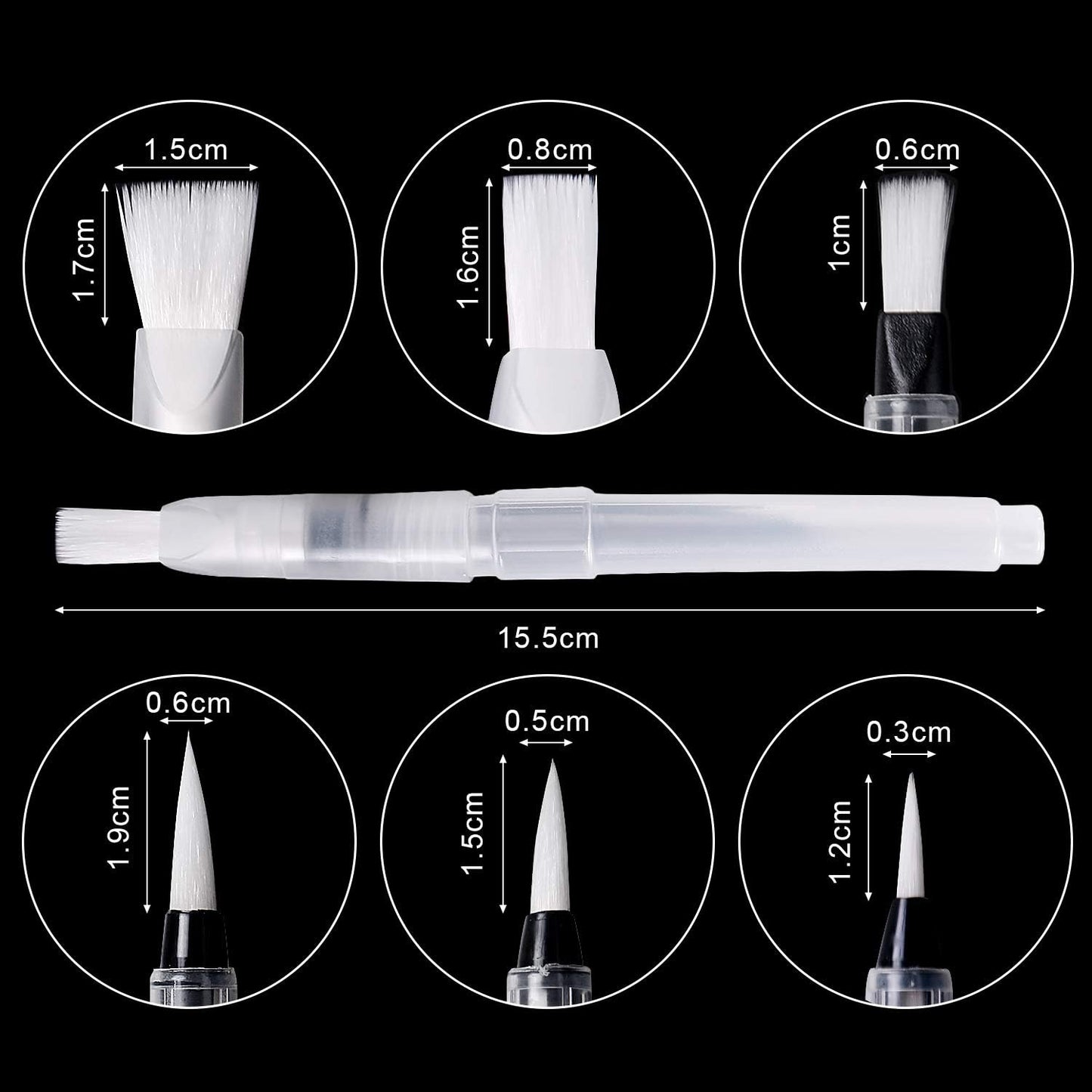 UPINS 18 Piece Water Color Brush Pen Set, Watercolor Paint Pens for Painting Markers