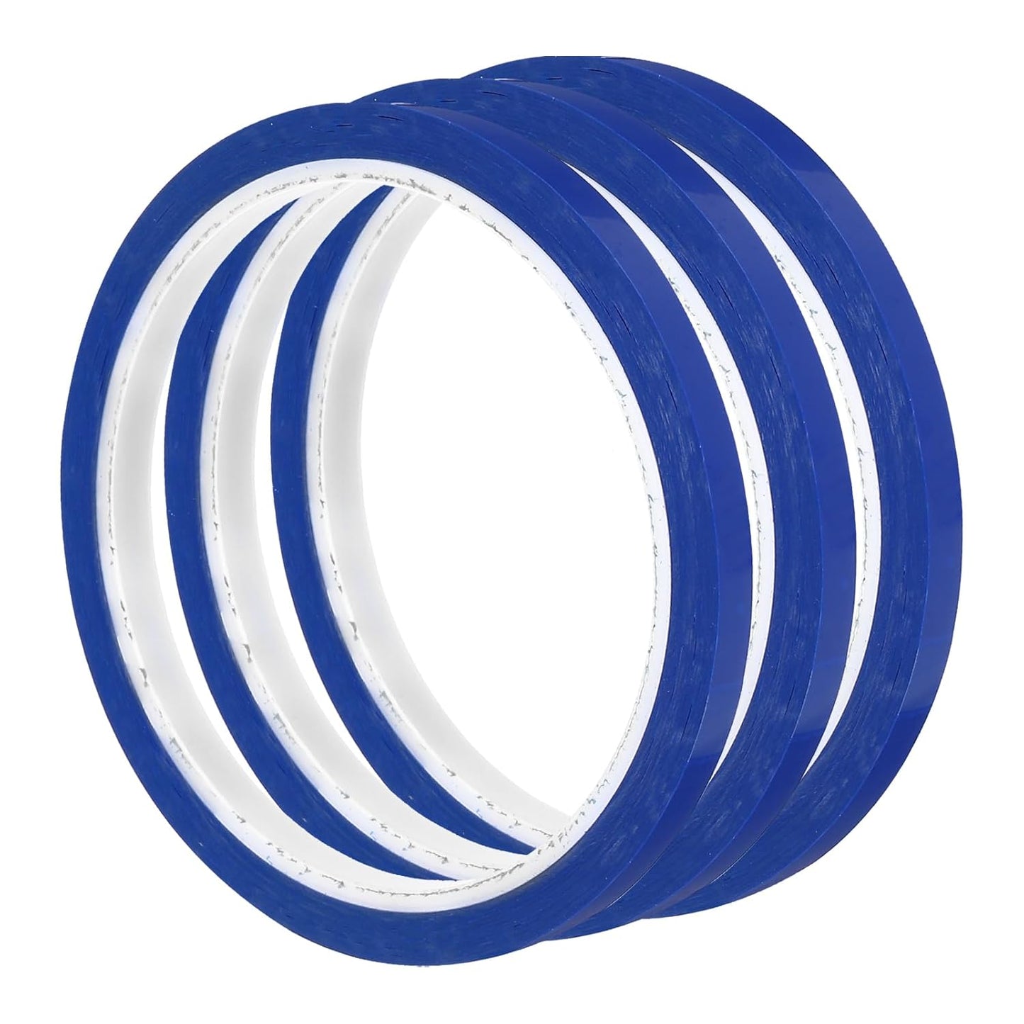 uxcell 3pcs 1/4" x 36 Yard Graphic Tape Whiteboard Grid Marking Tape Pinstripe Chart Line, Blue