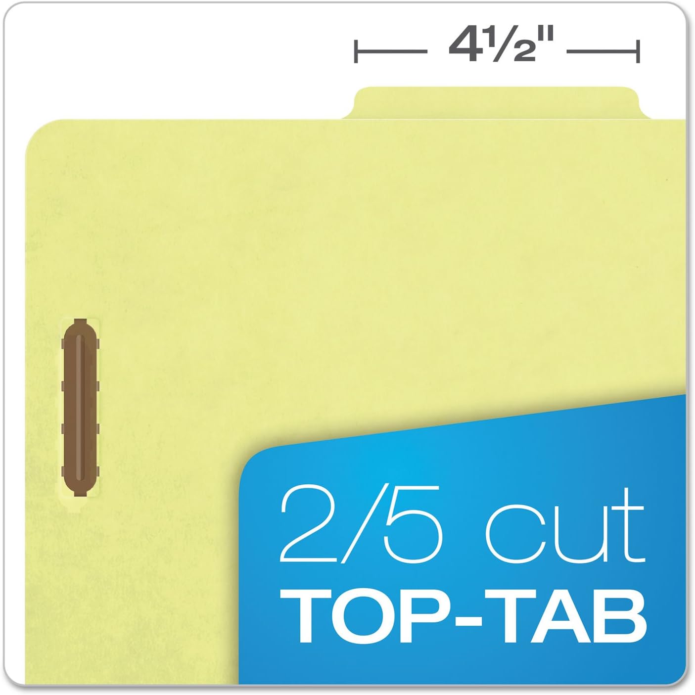 Pendaflex 2257G Six-Section Pressboard Folders, Legal, 2/5 Tab, Light Green (Box of 10)