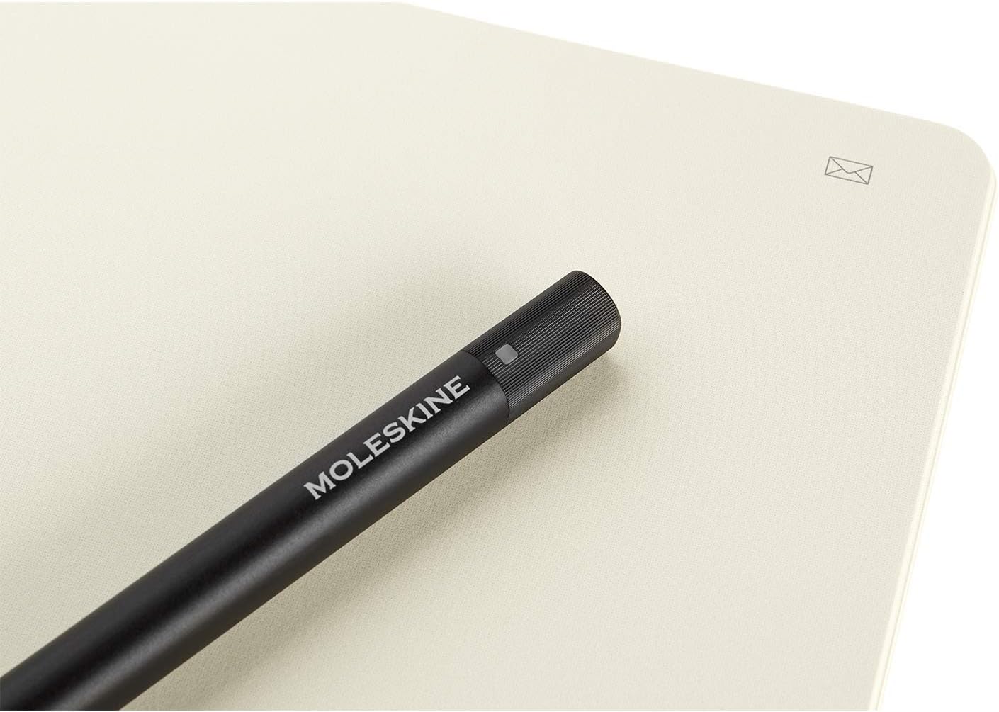 Moleskine Paper Tablet Hard Cover Smart Notebook, Plain/Blank, XL (7.5" x 9.75") Black, Compatible w/ Moleskine Pen+ Ellipse (Sold Separately) & App, Digitize & Organize, 176 Pages