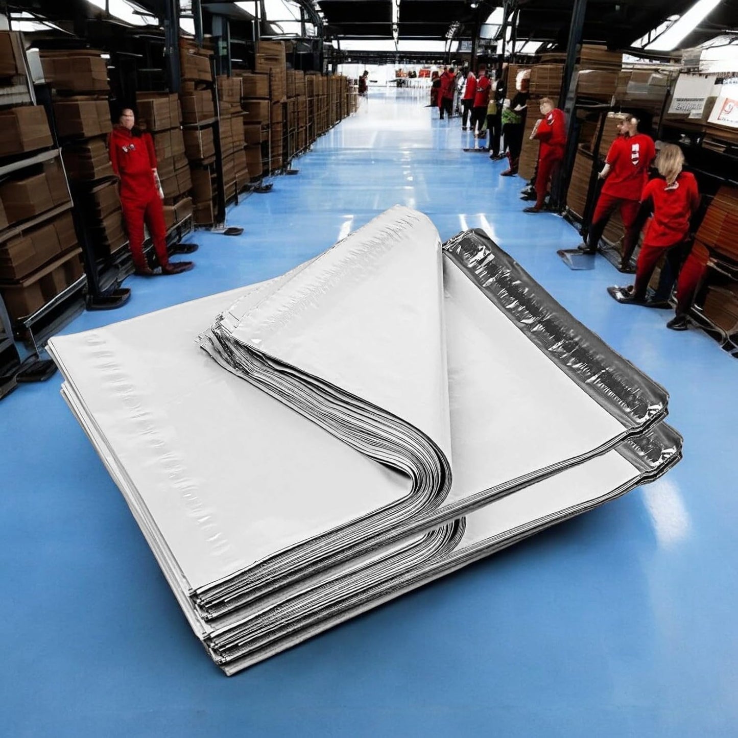 iMBAPrice 6x9 Inches White Poly Mailers, 1000-Pack Small #1 White Color Poly Mailing Shipping Envelopes Bags, Self Seal Adhesive Waterproof and Tear Proof (Total 1000 Bags) in Bulk