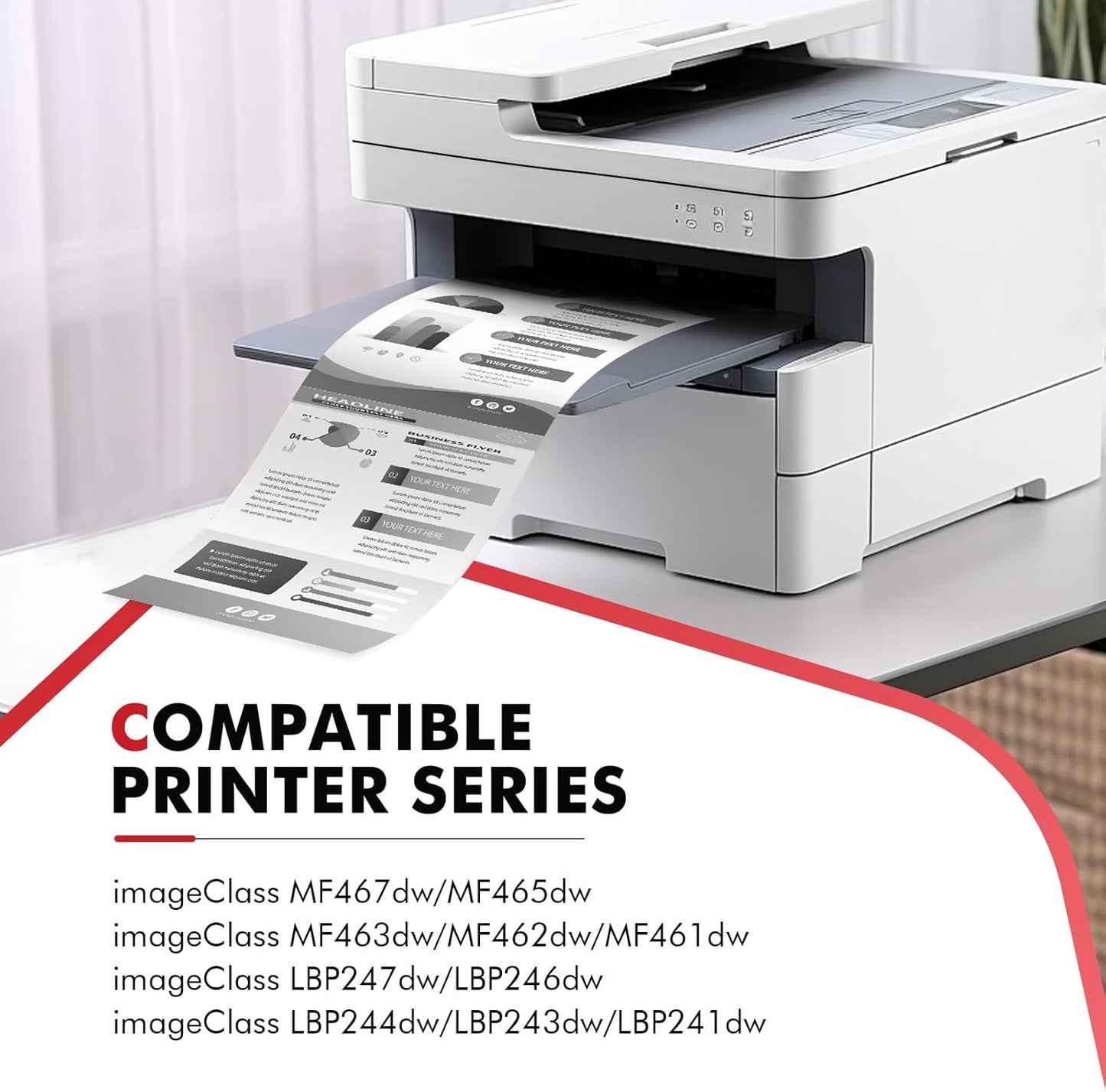 070H 070 Black Toner Cartridge 2-Pack 070H 070 Toner Compatible for Canon 070 070H CRG070 CRG-070 CRG070H CRG-070H Toner Cartridge for Canon imageCLASS MF465 MF462 LBP247 LBP246 Printer Ink