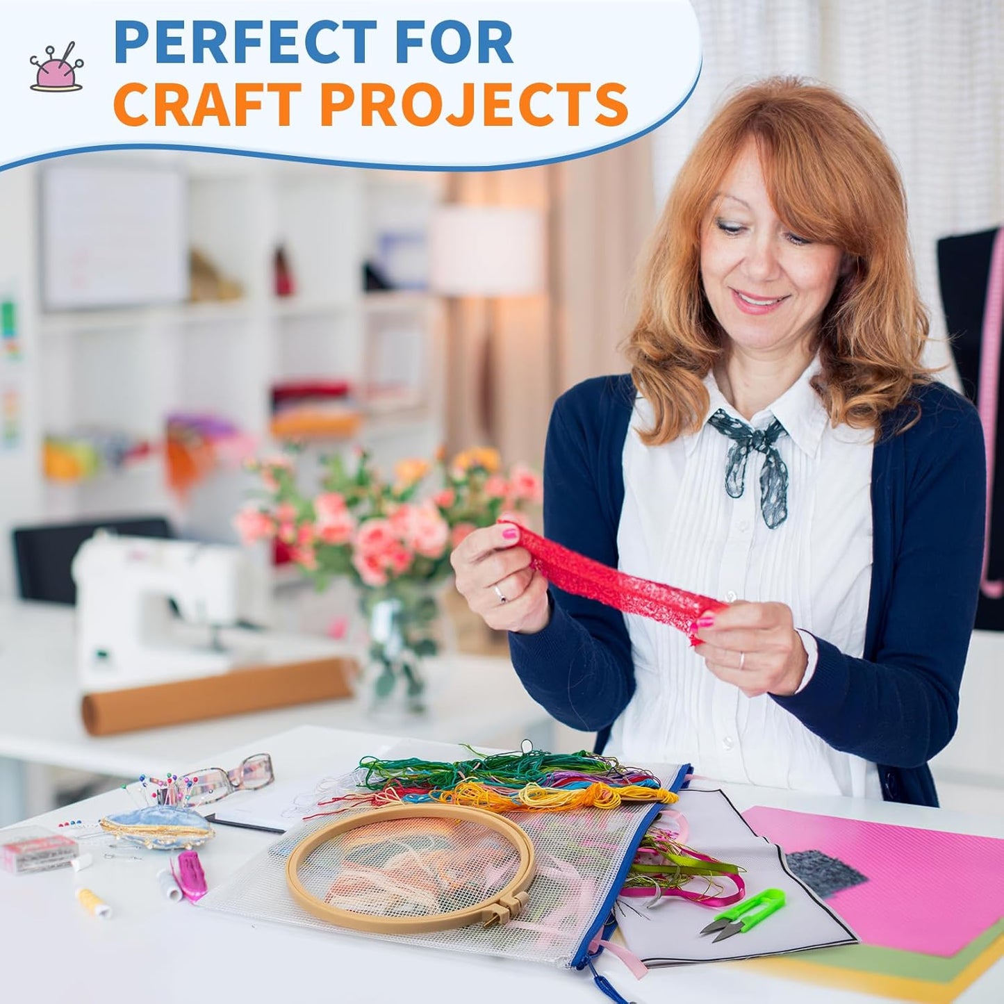 Umriox 32 Pack A3 Mesh Zipper Pouch Bags, Zipper Pouches for Organizing, Puzzle Bags, Clear bags for Crafts Projects, Travel Accessories, Board Game Storage