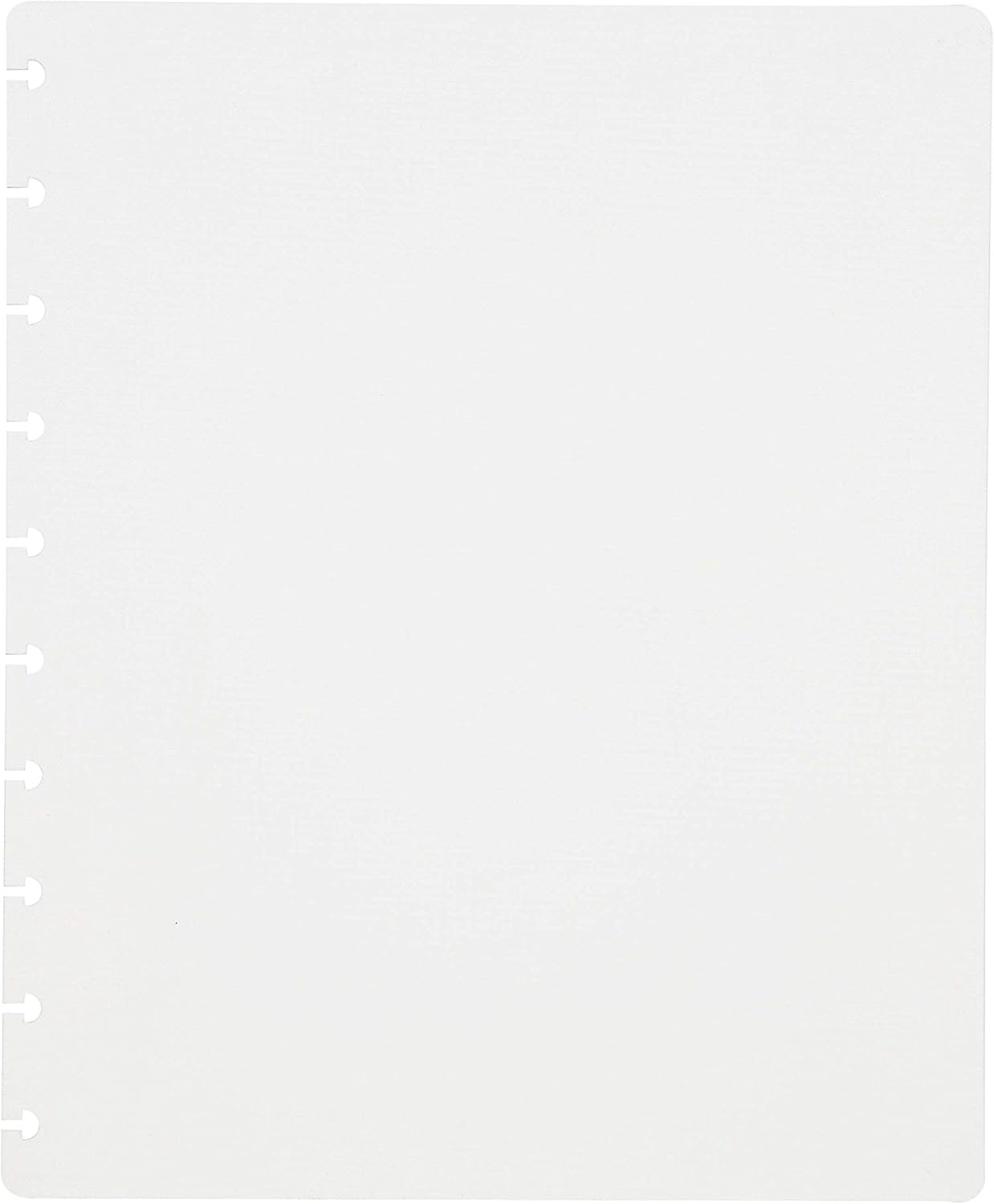 Talia Discbound Notebooks, Planner, Customizable, (White w/Energetic Turq Discs, Midsize (7.5in x 9.75in))