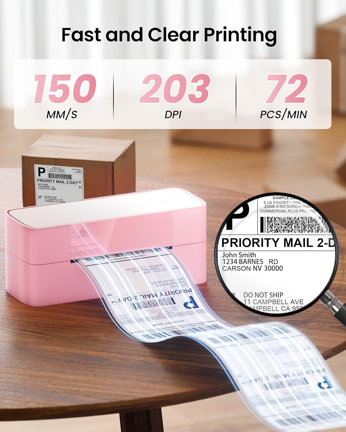 Itari Thermal Shipping Label Printer, 245BT Thermal Label Printer 4x6, Bluetooth Address Label Printers for Business, Support iOS, Android, Windows, Amazon, Shopify, USPS