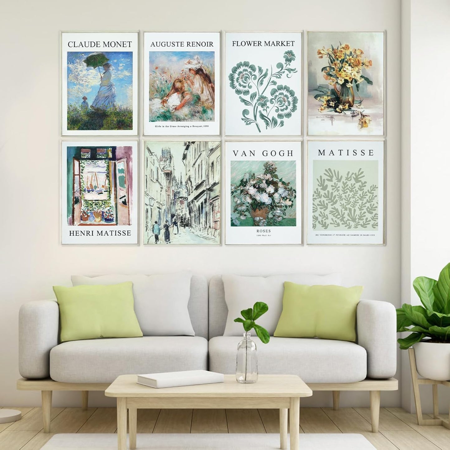 8 Pack Art Acoustic Panels, 48"X32" Self-Adhesive Sound Absorbing Panels, Decorative Acoustic Panels for Walls, Soundproof Wall Panels, Art Sound Proof Panels for Studio, Bedroom, Office