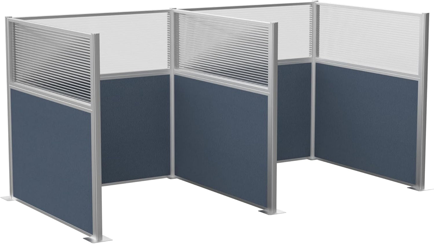 Versare Hush Panel Cubicle Kit | Workstation Partition Walls | Sound Dampening Cubicle Walls | Partitions for Desks