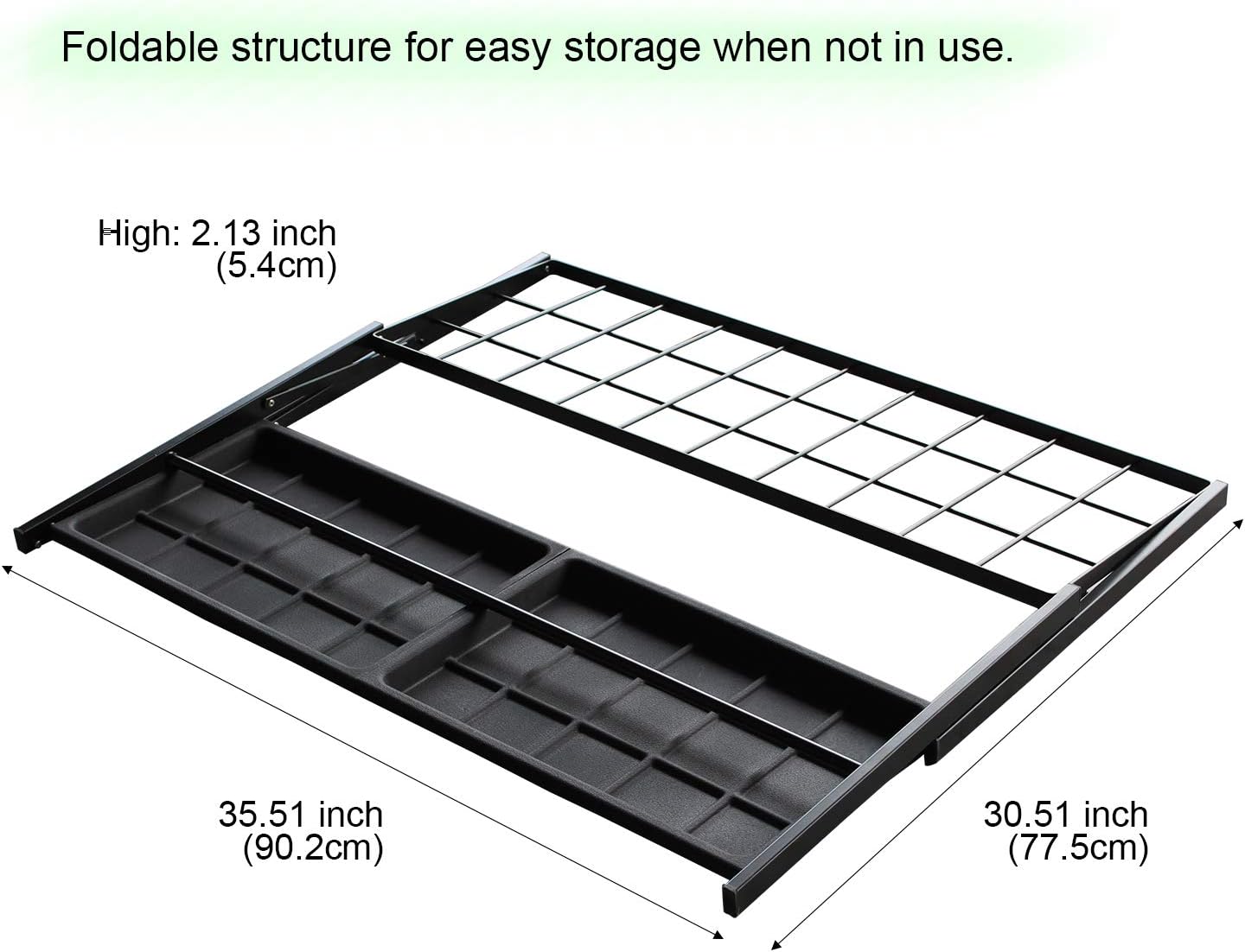 Folding Umbrella Storage Stand Rack Holder Organizer Free Standing Industrial Umbrella Rack for Entryway Home Commercial Office Hotel Entry Hallway Patio Décor with Removable Drip Tray