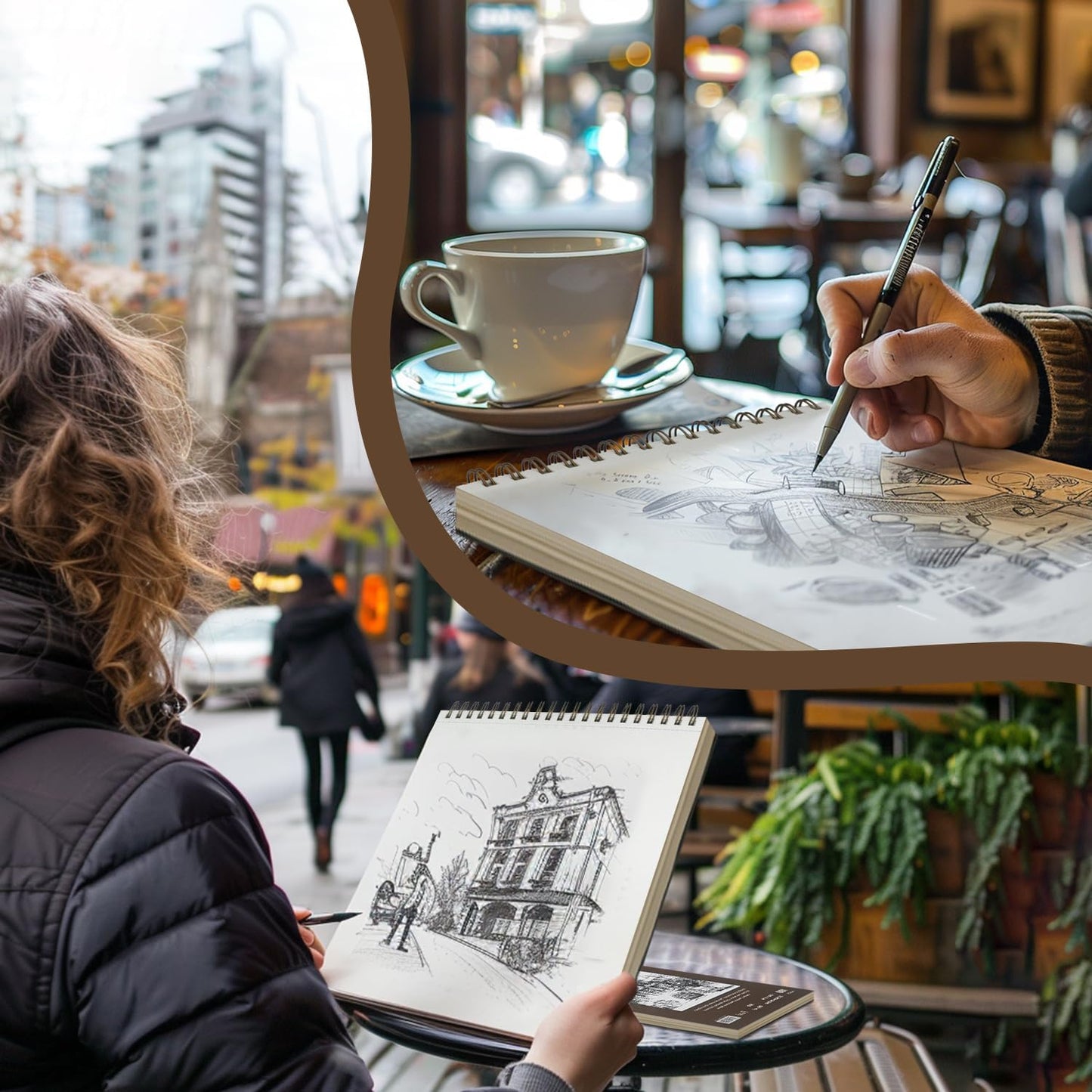 Fuxi Sketchbook 8.5x11, 100 Sheets Hard Cover Sketch Book 8.5" x 11", 68 lb/ 100gsm Drawing Paper Pad, Spiral Bound Sketch Pad 8.5" x 11", Classroom Must Haves - Back to School Supplies.