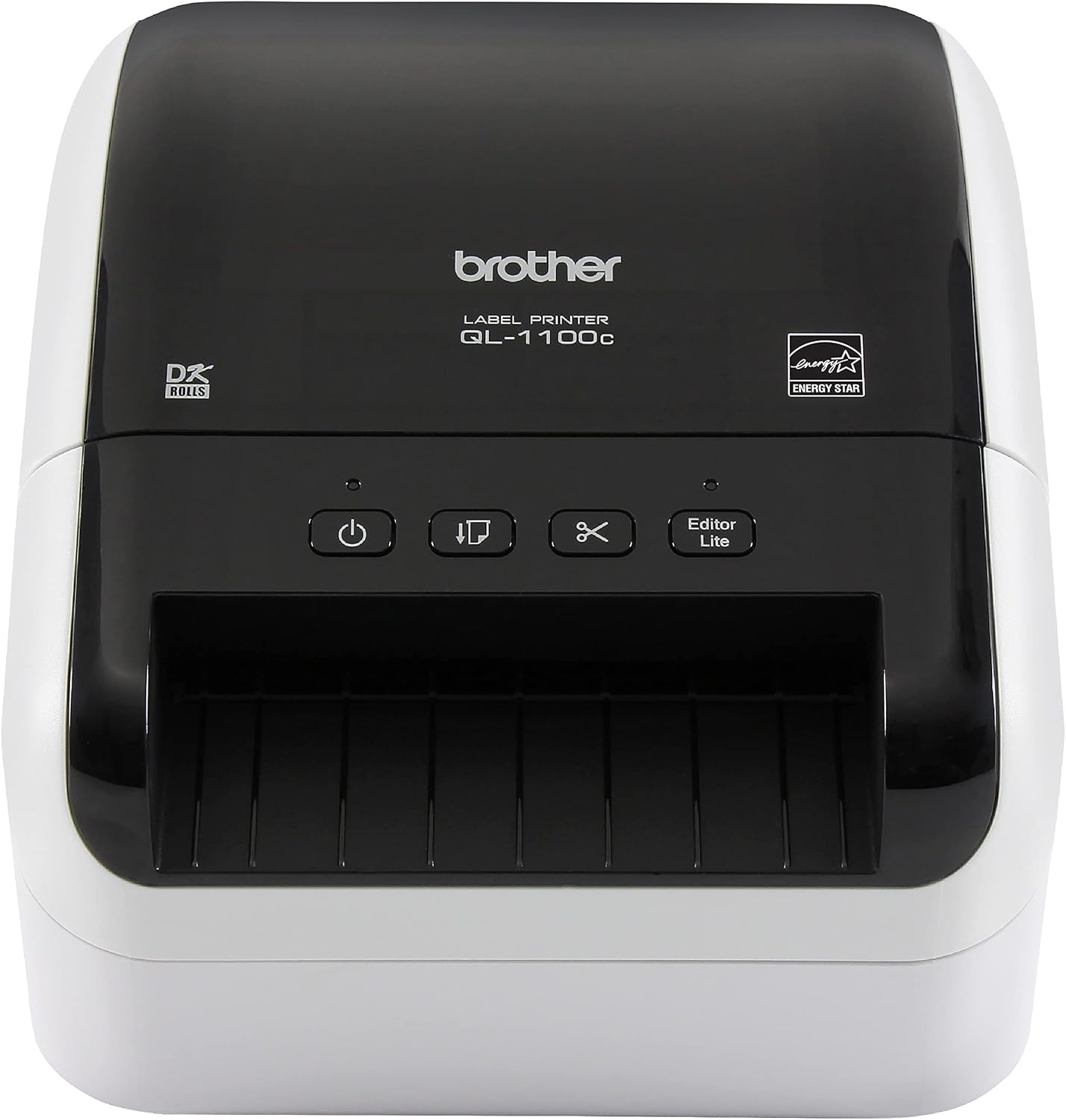 Brother QL-1100c Wide Format Label Printer, Shipping & Postage Labels 4” x 6”, Barcode & QR Code, High Speed, Direct Thermal Printing, Compact, uses DK Drop-in Label Rolls, USB Connectivity