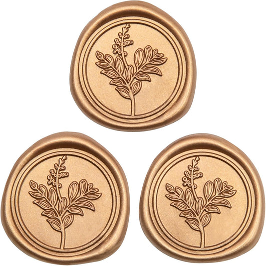 60 Pcs Gold Wax Seal Stickers, Stamp Seal Envelope Stickers - Perfect for Wedding Invitation, Gift Box Craft Wrapping, Christmas Cards Decor