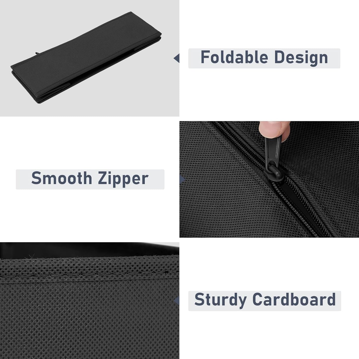 DIMJ Drawer Organizer Clothes - 20 Pack Closet Drawer Organizer Bins for Baby Clothes Storage, Fabric Dresser Organizer for Nursery Bedroom, Foldable Small Drawer Dividers for Underwear Socks