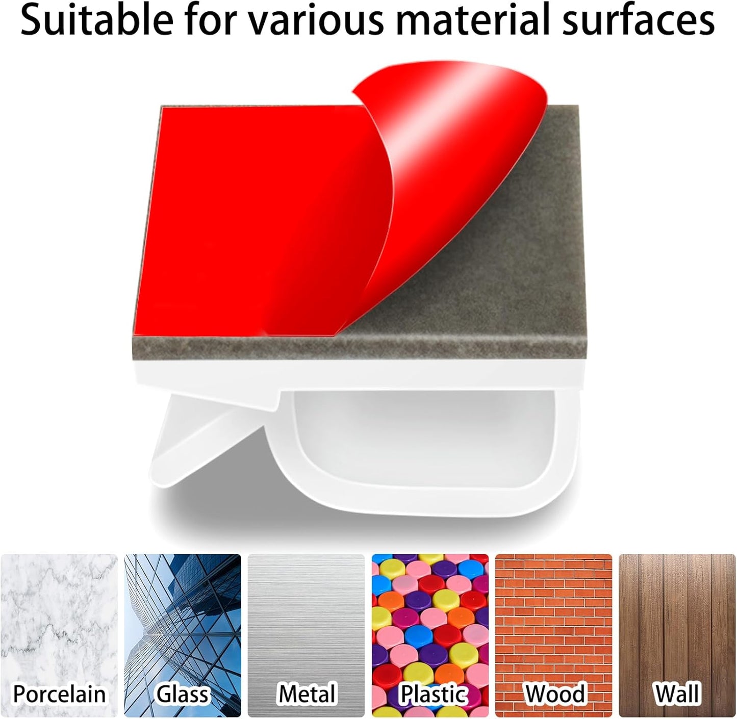 200 Pcs Cable Clips, Adhesive Cable Organizer Cord Holder Wire Clip Wire Management Self Adhesive Hooks Wire Holder for Office, Home(White, 200PCS)