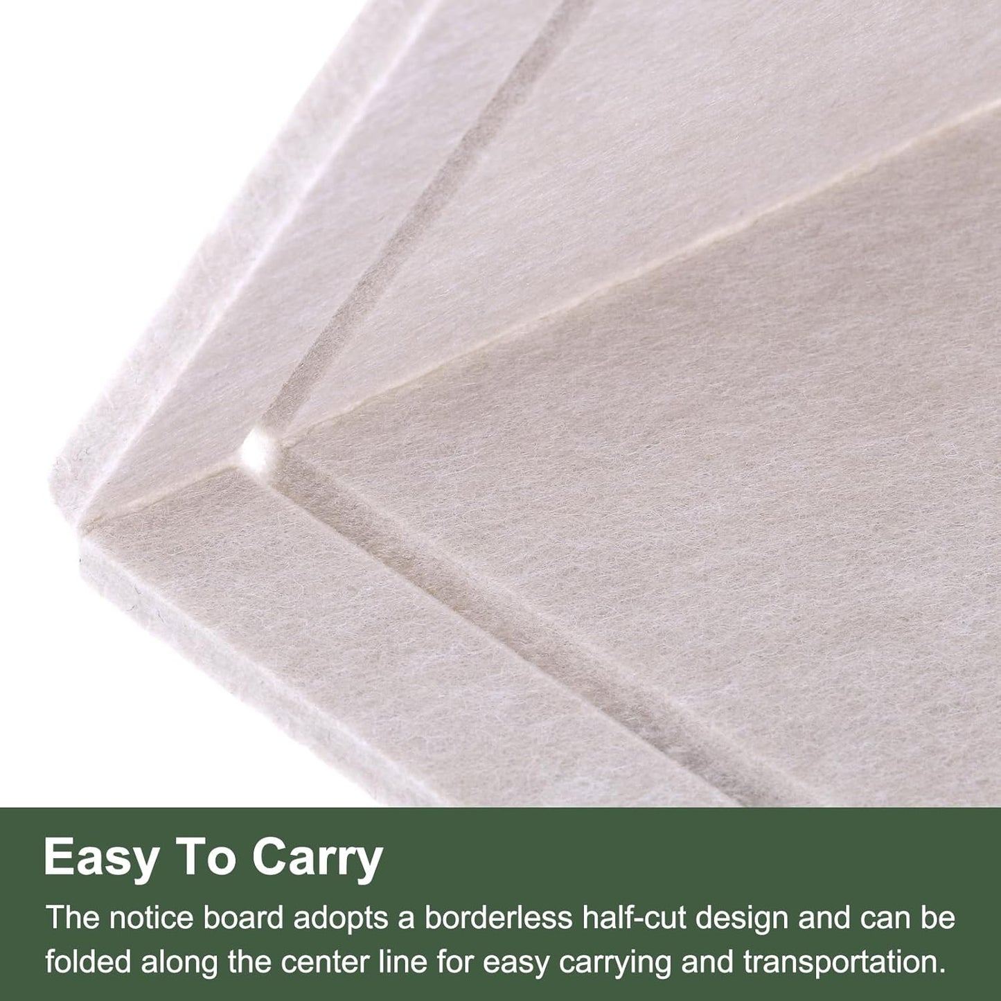 YOKIVE Felt Bulletin Board, 60 x 31.5 -Inch Foldable Decorative Pin Board Self Adhesive Felt Cork Board with 20 Pushpins, Great for Wall, Photo Display, Paste Note, Schedule(Light Camel)