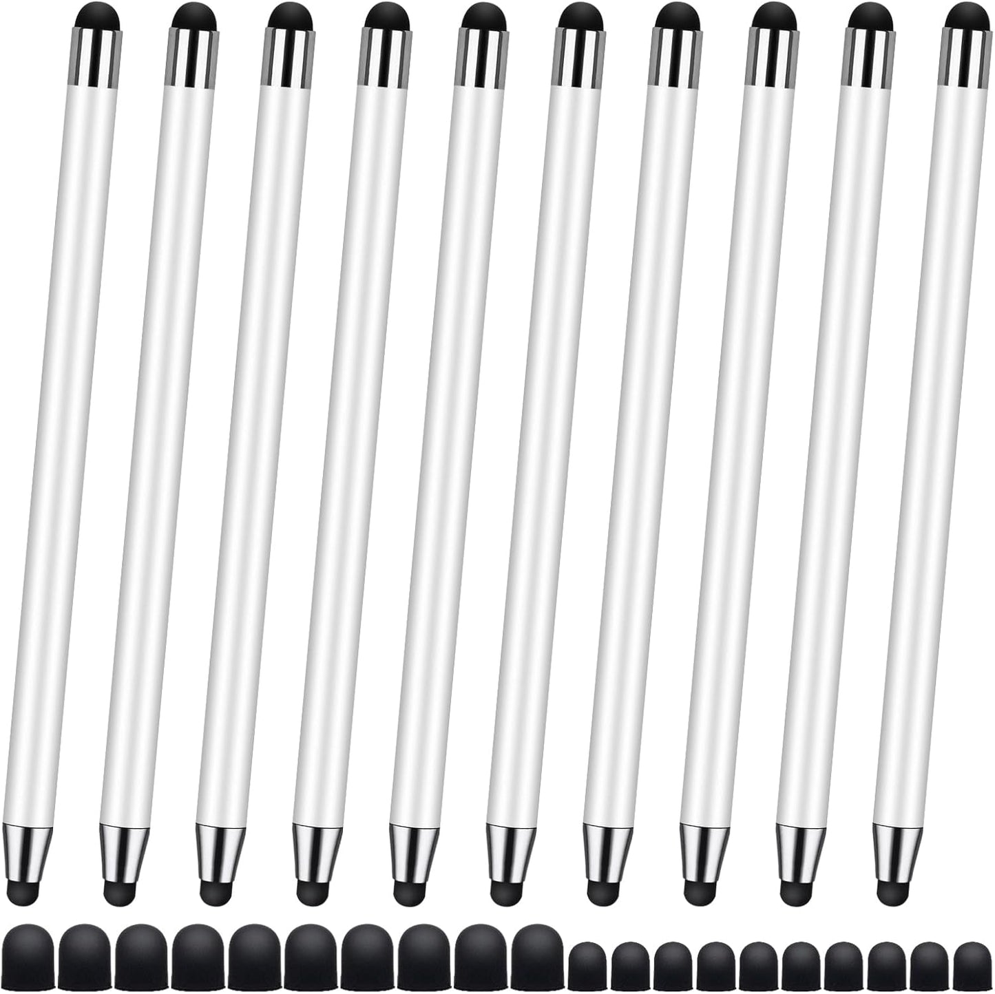 Stylus Pen [10 Pack] Universal Capacitive Touch Screen Pens for iPad/iPhone/Smartphones and Tablets,Compatible with All Capacitive Touch Screen(10 White)