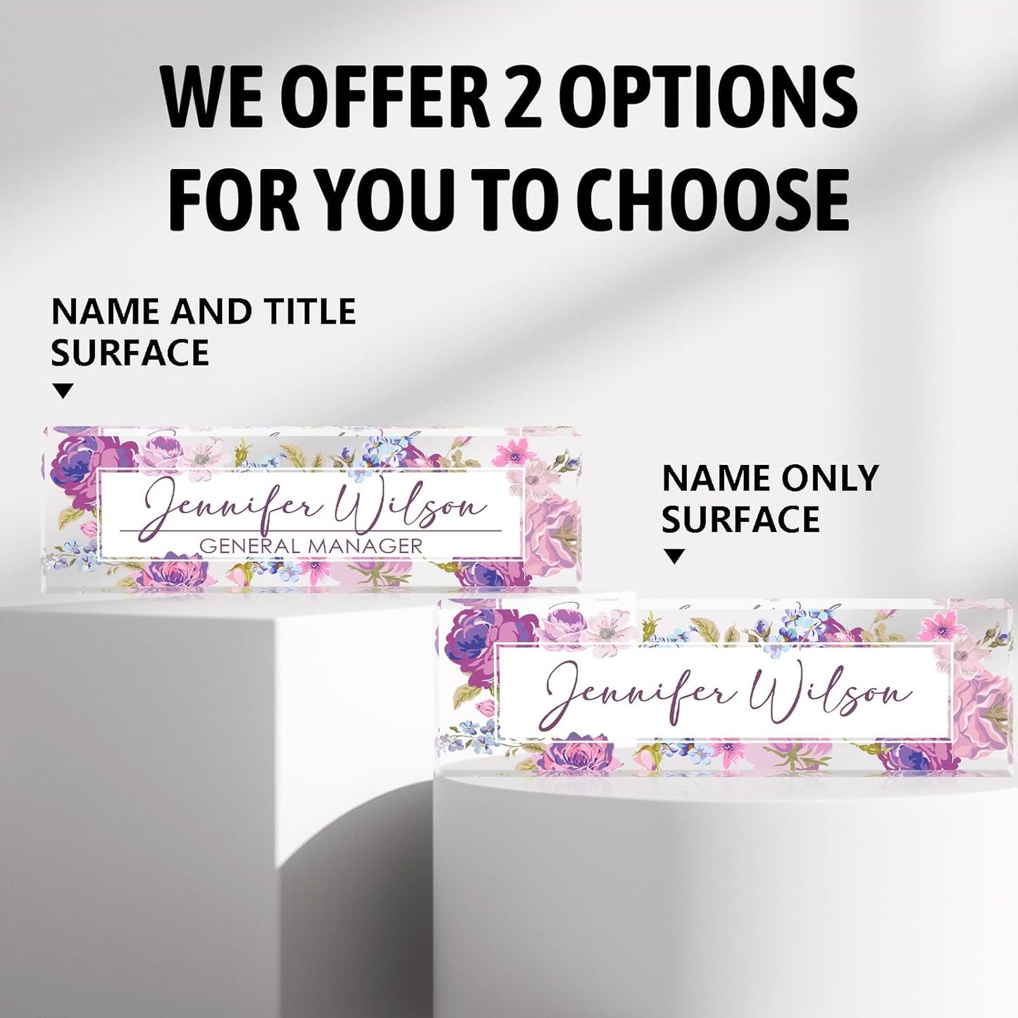 Desk Name Plate Personalized, Name Plate for Desk, Office Desk Decor for Women & Men, Employee Appreciation Gifts The Office Gifts for Boss, Lawyer, Manager, Teacher, Nurse