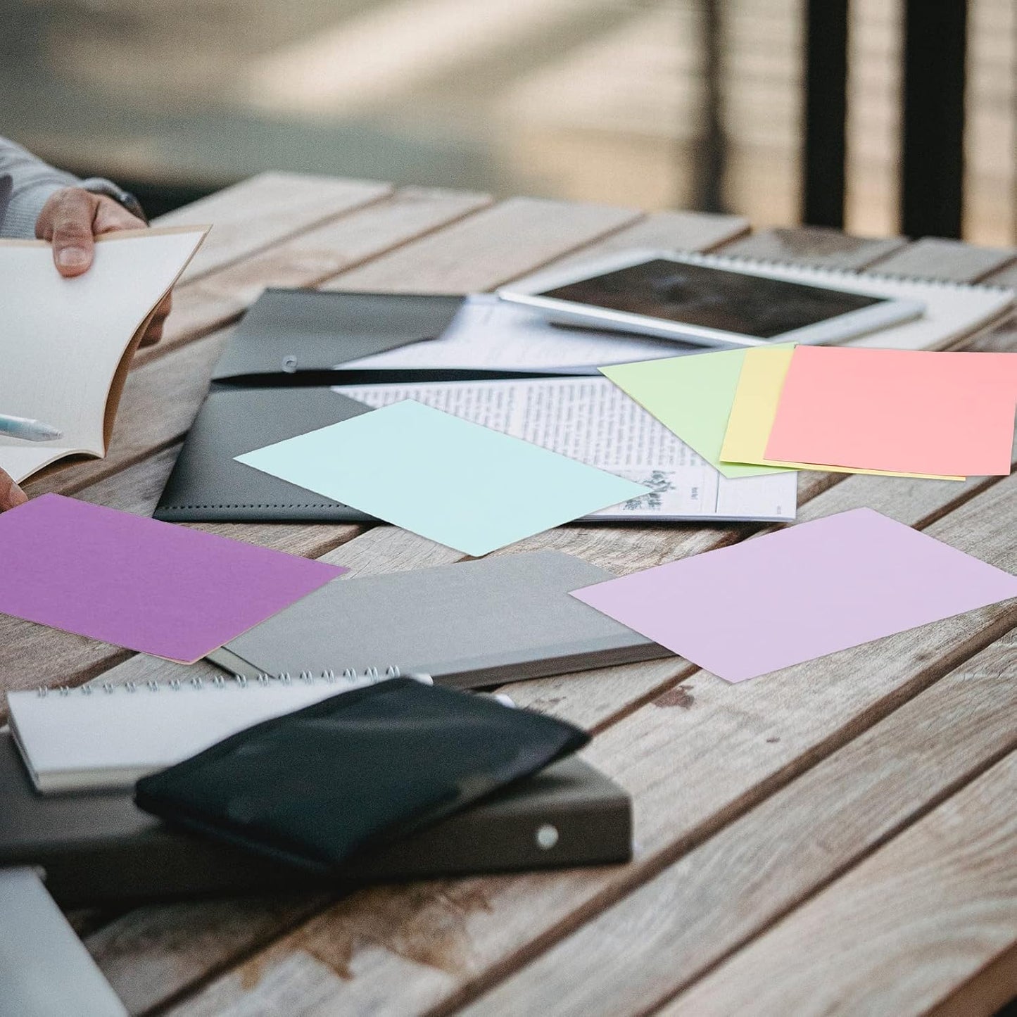 Fainne 300 Pcs Blank Index Cards 180 Gsm Thick Card Stock Assorted Color Neon Blank Flash Cards Colorful Study Notecards for Organizing(4 x 6 Inch,Fresh Colors)