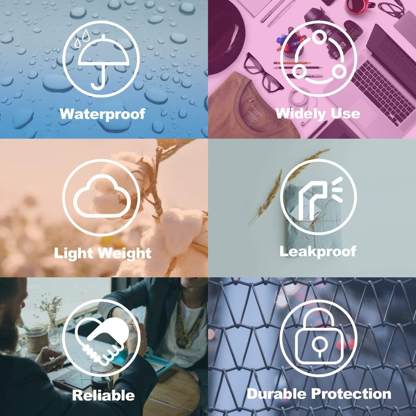 Metronic 1000 Pack 6x9 inch White Poly Mailer Envelopes Shipping Bags with Self Adhesive, Waterproof and Tear-Proof Postal Bags