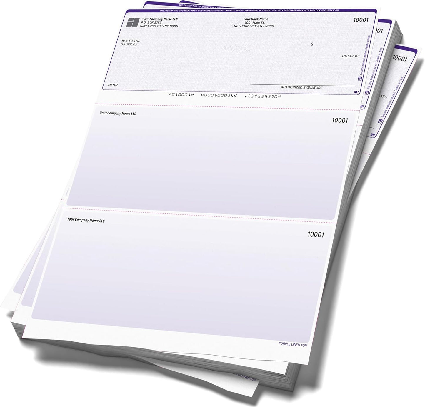 Computer Checks Compatible W/QB Check On Top [100 Sheets]