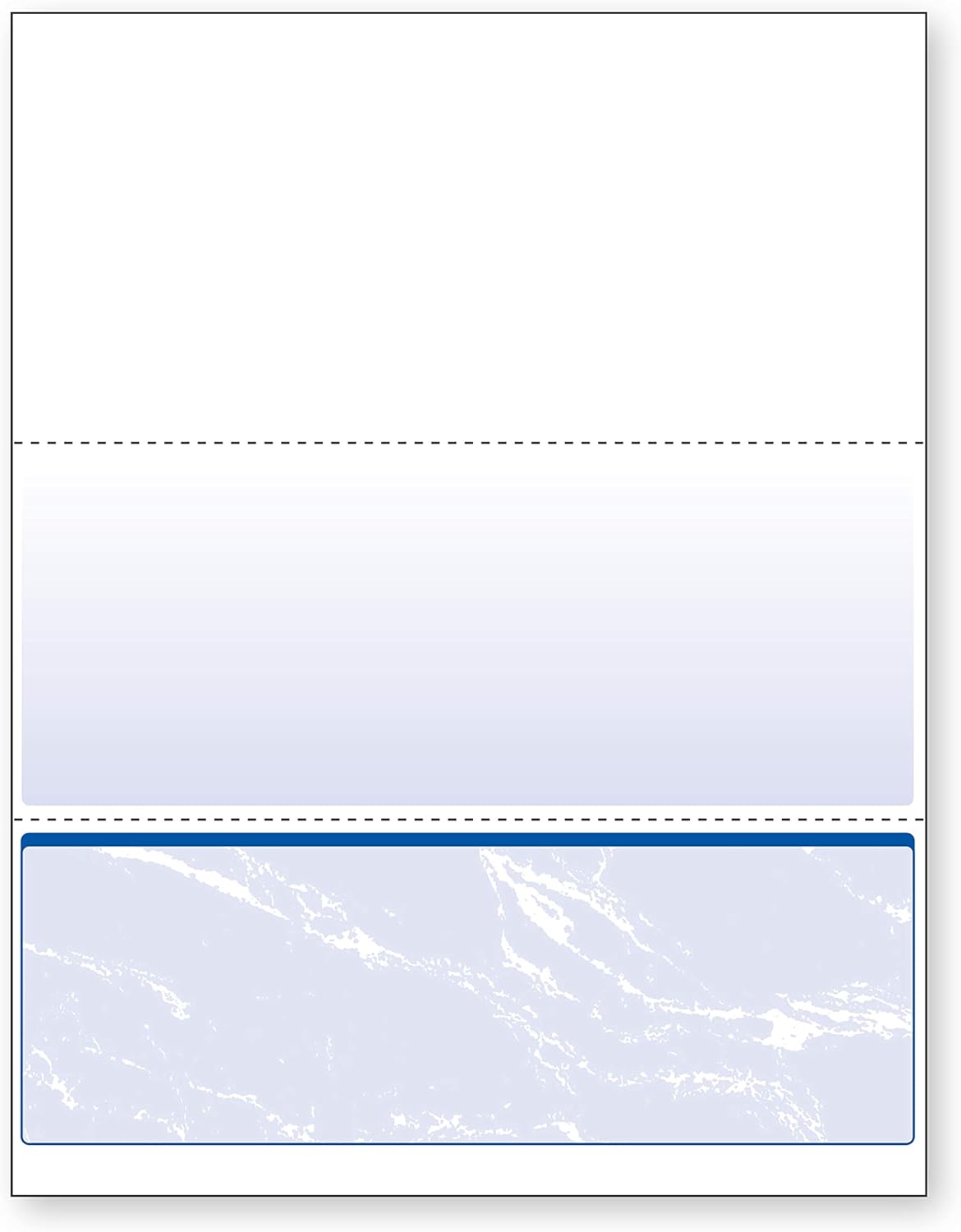 DocuGard Standard Blue Marble Bottom Check, 24 lb, 8.5 x 11 Inches, 2500 Sheets (04517C)