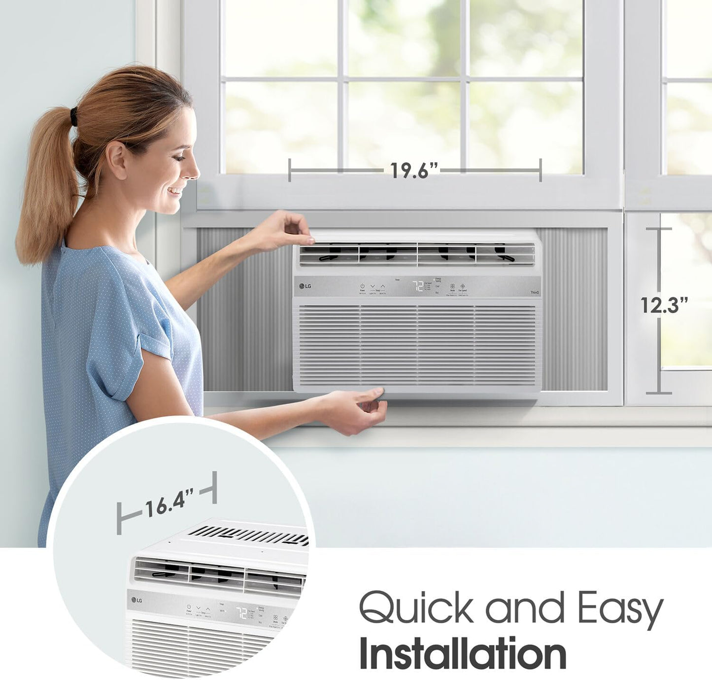 LG 10,000 BTU Wi-Fi Enabled Window Air Conditioner