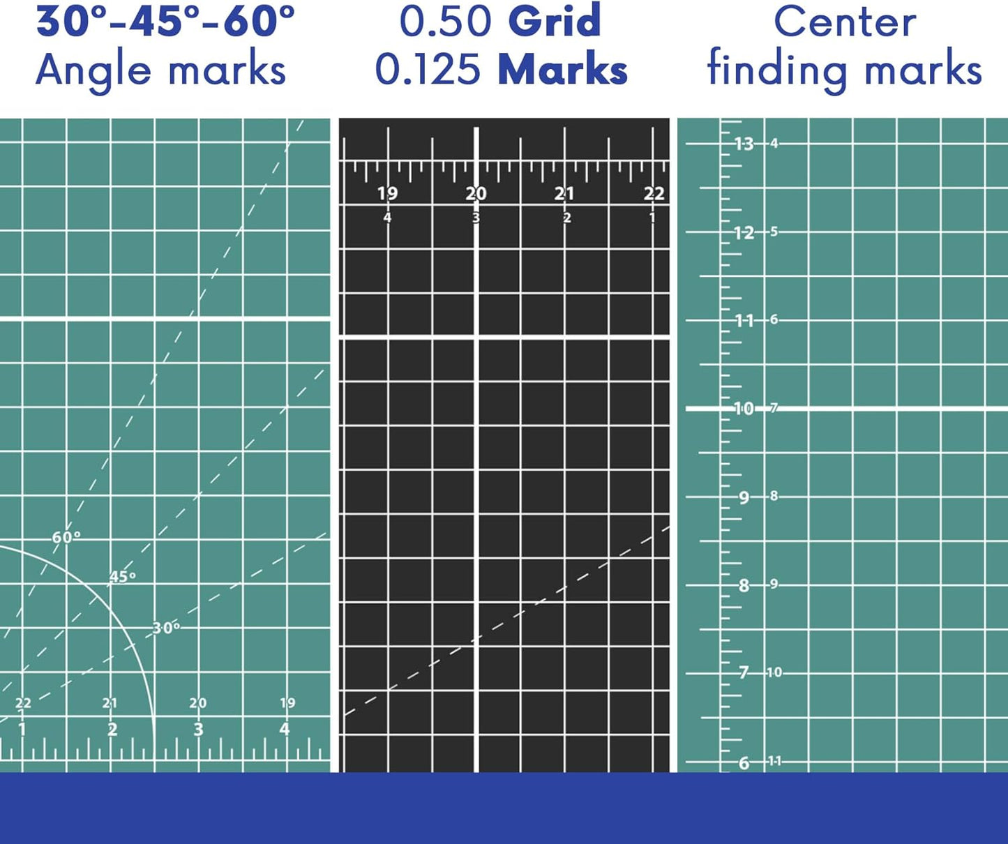 PK00004 Model GBM0305 Series 3.5" x 5.5" Professional Cutting Mat; Double-Sided Green/Black; Self-Healing; For Graphic Arts, Hobbies, Sewing, Scrapbooking, and other Cutting Projects