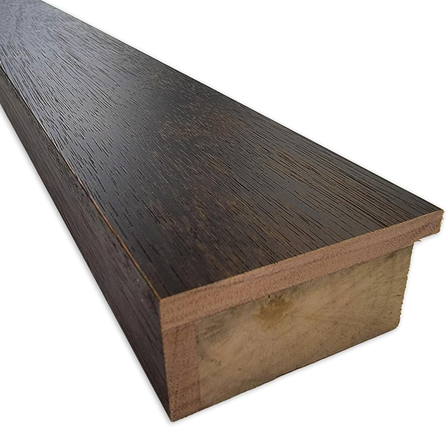 Amanti Art Natural Cork Board for Wall, 17x35 Vision Board with Brown Wood Frame, Medium Corkboard Office Decor for Home Organization, Casual Corkboard Pinboard to Display Items for Home Organization