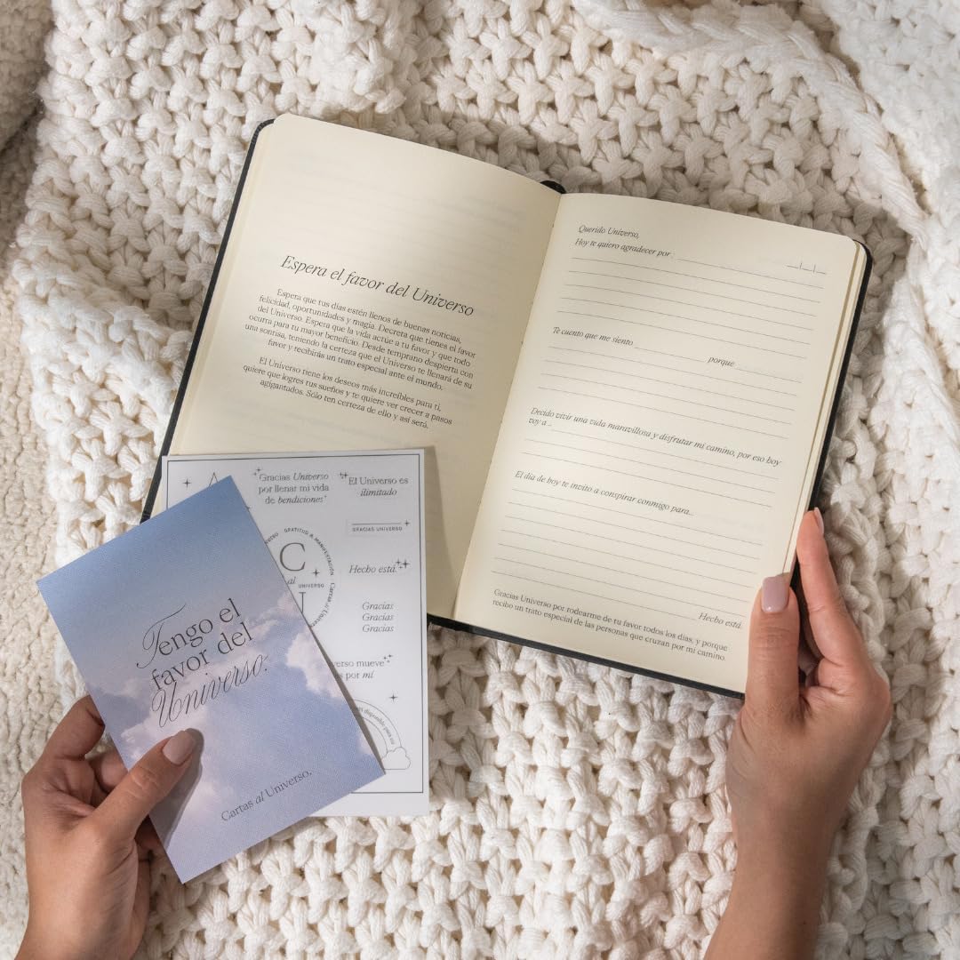 Daily Gratitude Journal (with 160 pages) | Letters to the Universe| Gratitude and Manifestation Journal | Thoughtful Spiritual Gift - Spanish Version