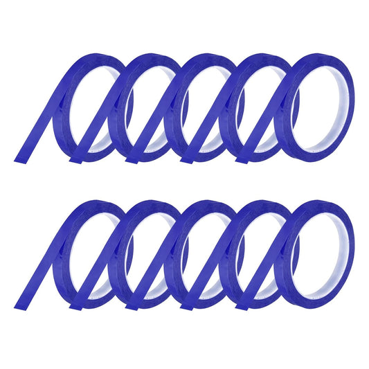 MECCANIXITY 10 Rolls Whiteboard Tape Graphic Chart Tape 15mm 54.7 Yard Art Tape Thin Self-Adhesive Pinstripe Tape Masking Tape for Gift Wrapping Craft Supplies, Blue