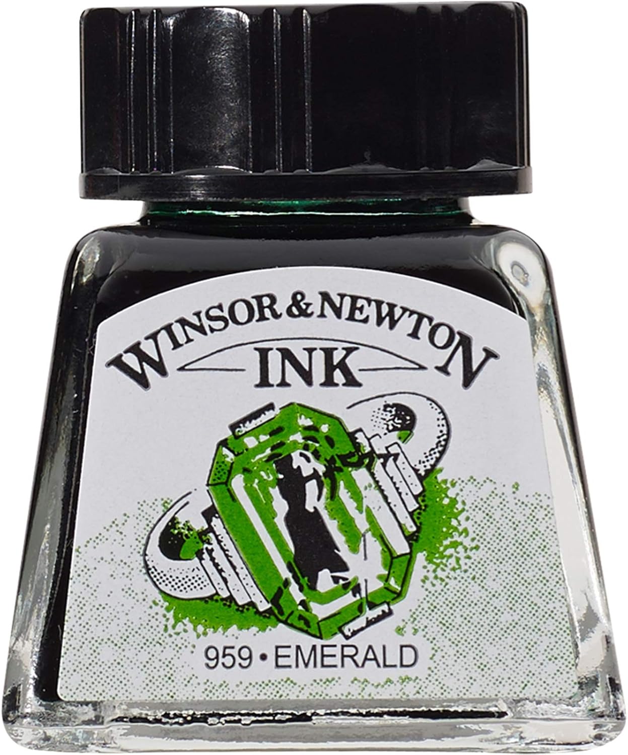 Winsor & Newton Drawing Ink, 14ml Bottle, Emerald