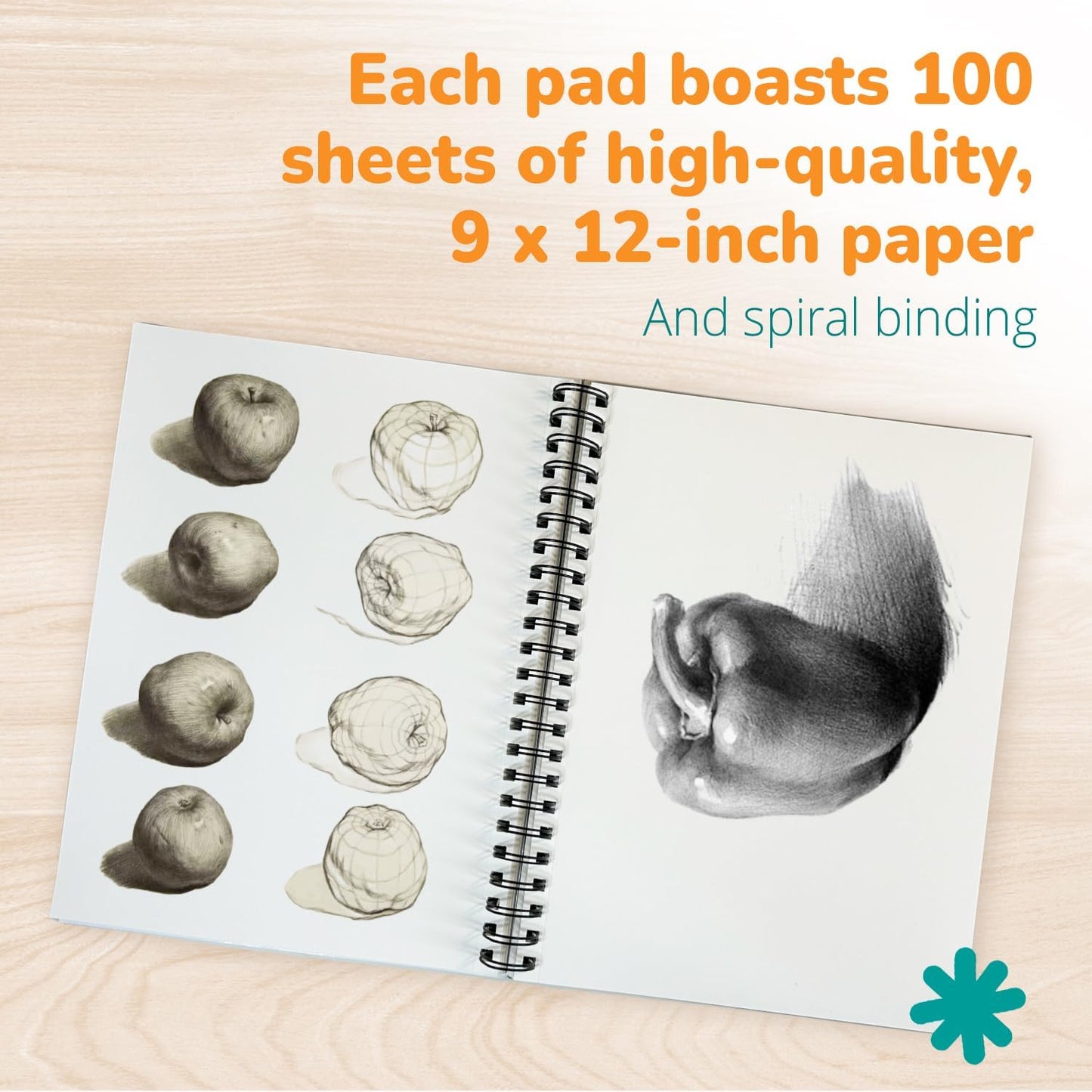 Channie's Dual Pack Sketch Pads for Kids & Adults - Premium Quality Drawing Paper, Ideal for Pencils, Pens, Charcoal, and Markers - Durable Sketchbook for Drawing & On-The-Go Creativity