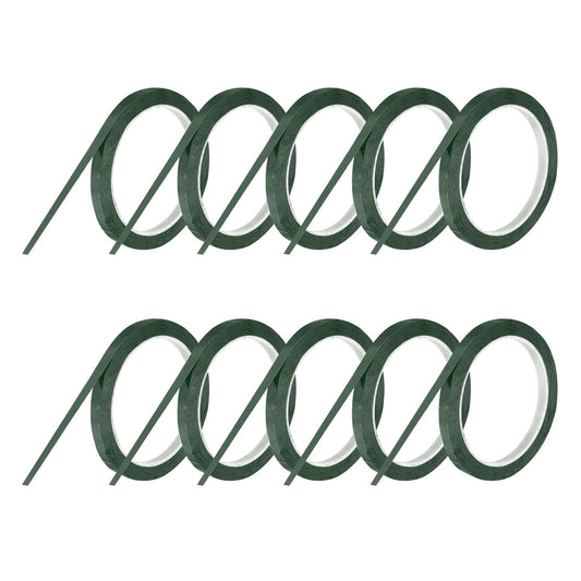 MECCANIXITY 10 Rolls Whiteboard Tape Graphic Chart Tape 8mm 54.7 Yard Art Tape Thin Self-Adhesive Pinstripe Tape Masking Tape for Gift Wrapping Craft Supplies, Green
