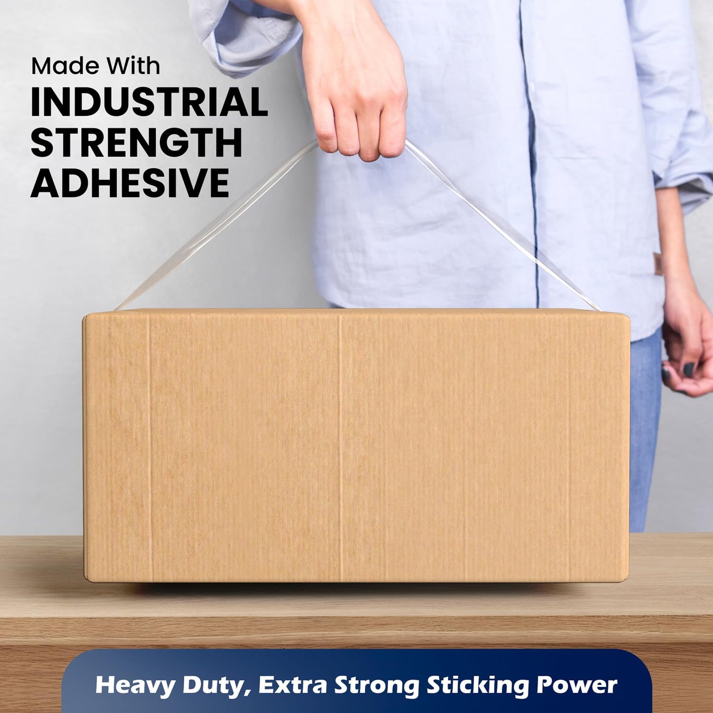 36 Rolls | 2.4 mil Clear | 110 Yards Each (3960 Yards Total) | 2" Premium Packing Tape Heavy Duty Packaging Tape for Shipping Moving Stronger Thicker