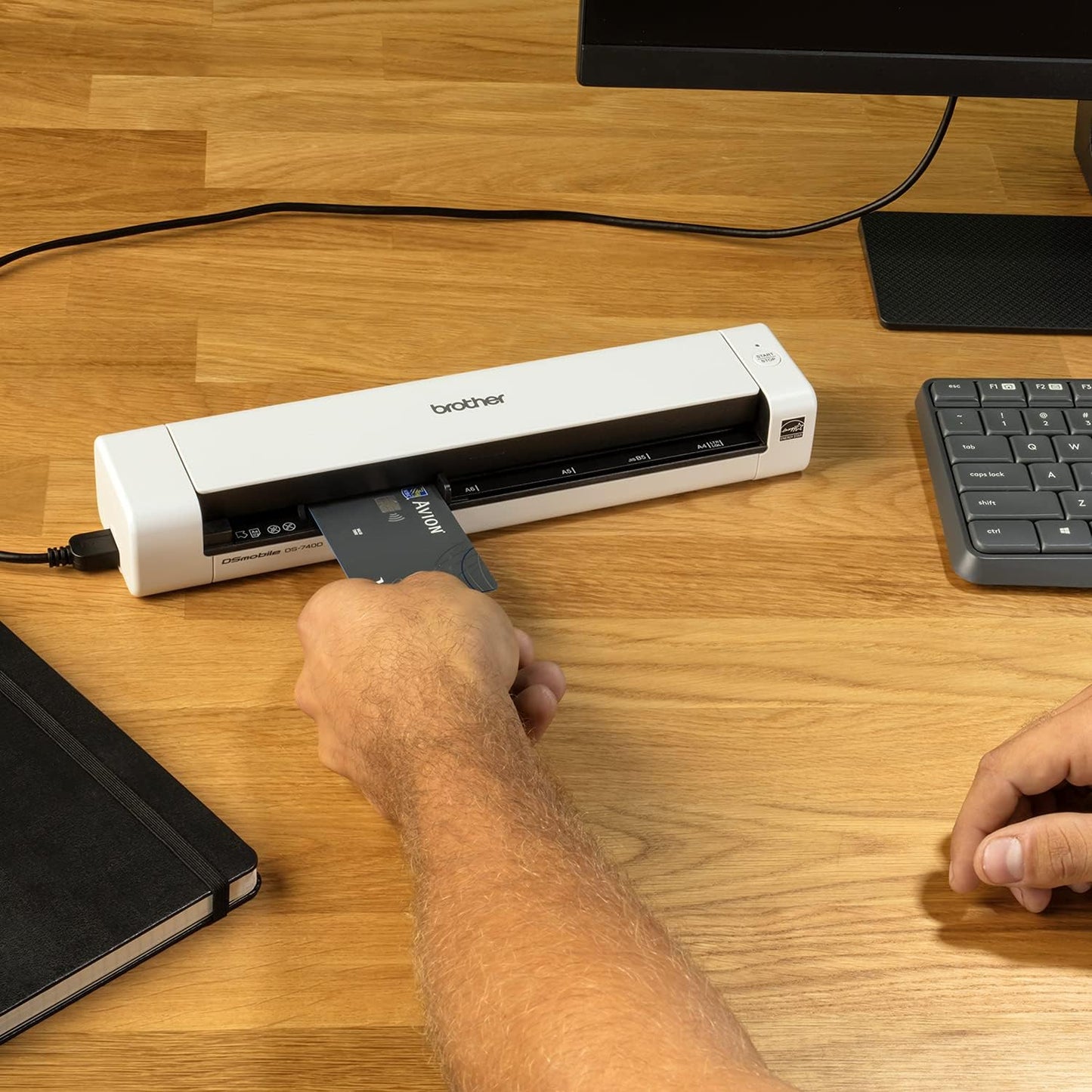 Brother DS-740D Duplex Compact Mobile Document Scanner (Renewed Premium)