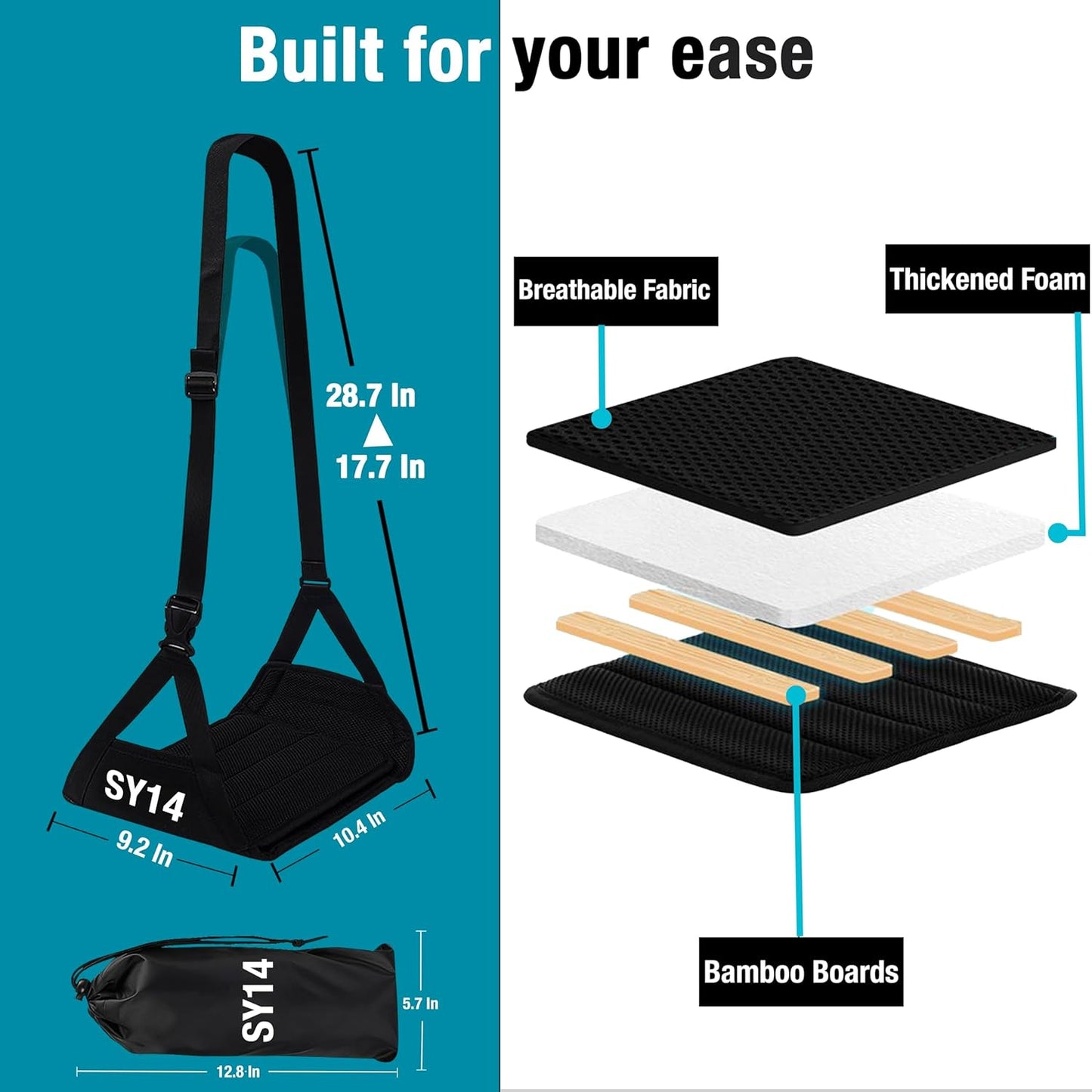 Premium Airplane Foot Hammock – Foot Hanger For Flights Portable Foot Rest For Air Travel Leg Rest For Airplane Travel Under Desk Foot Hammock for travel Gift Men Women Wheelchair footrest replacement