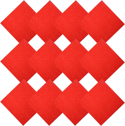PATIKIL Red Xuan Paper, 40 Sheets, 8.7" x 8.7" Chinese Calligraphy Practice Paper