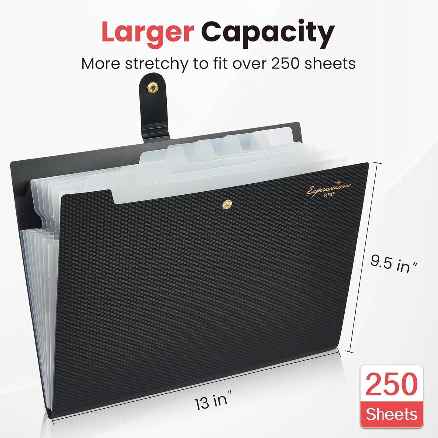 Sooez Accordion File Organizer, 8 Pocket Expanding File Folder with Labels, Letter Size Folders for Documents, Portable Paper Bill Receipt Organizer for Home School Office Supplies, Purple