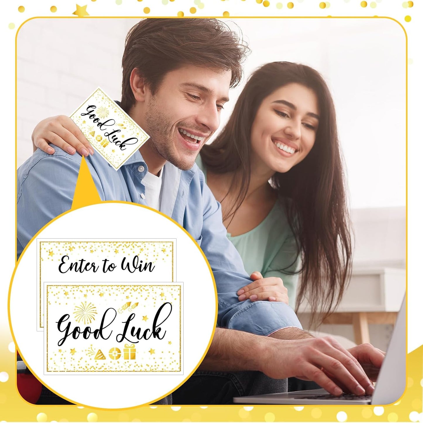 Colarr Raffle Box Gold Brass Donation Box Ballot Safe Suggestion with Raffle Tickets Cards Ballot with Slot Collection Voting Bowl Holder Gifts (3 Pack)