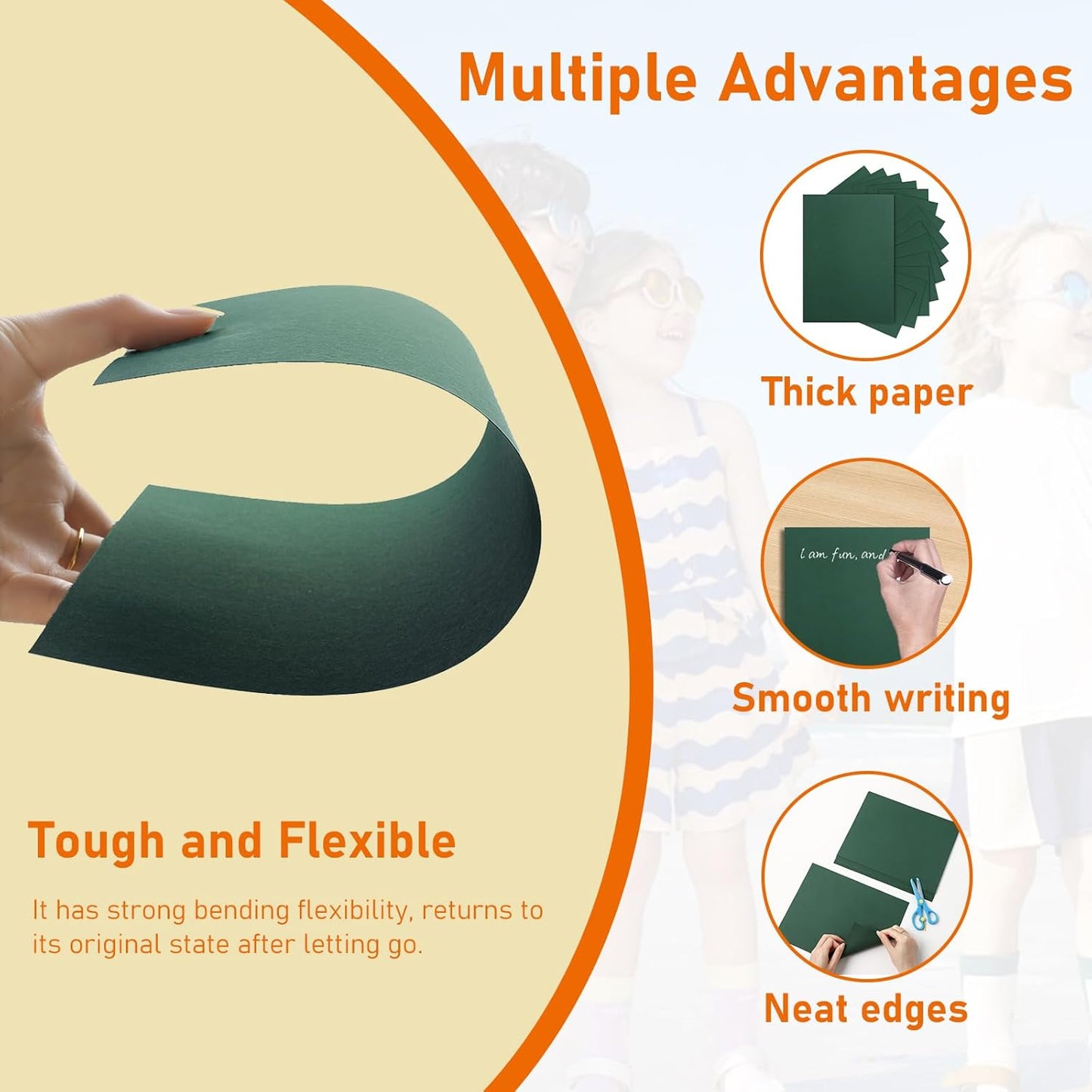 40 Sheets Dark Green Cardstock 8.5 x 11 Craft Paper, 75lb Premium Christmas Green Card Stock for DIY Making Cards, Office Printing, Party, Greeting Cards